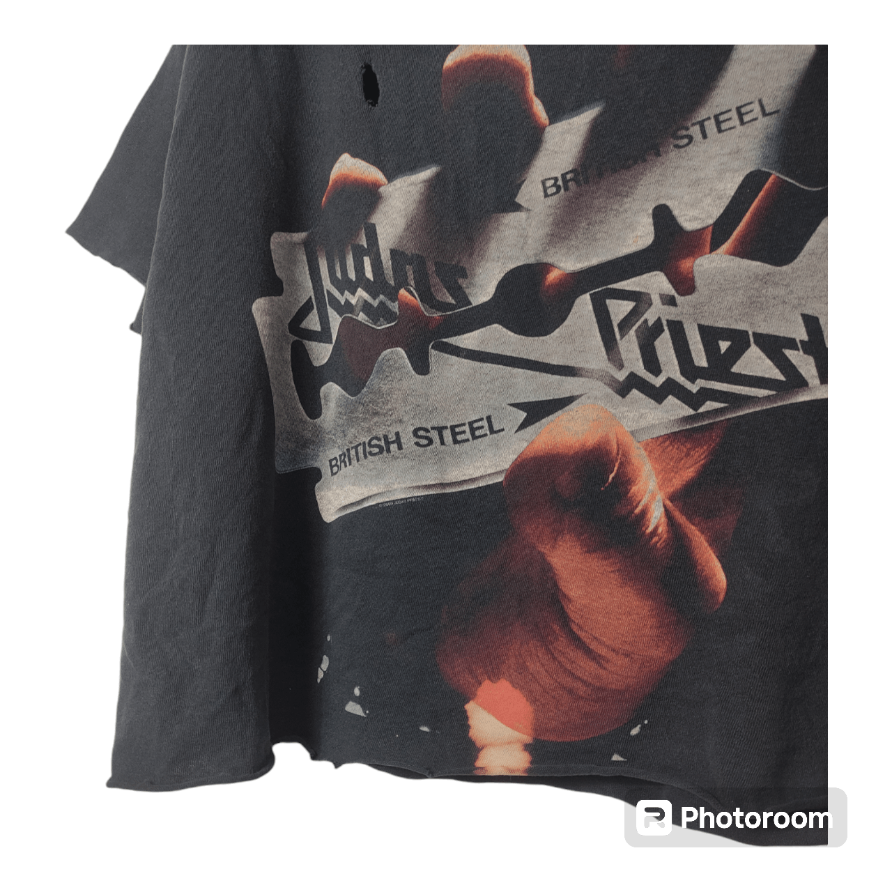 Band Tees × Delta × Judas Priest JUDAS PRIEST 2009 CUSTOM DISTRESSED CROP TOP Size US XL / EU 56 / 4 - 6 Thumbnail