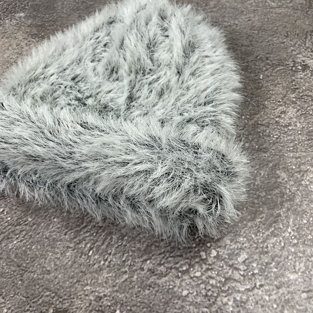 Vintage Vintage 90s Mohair Faux Fur Beanie Hat Fuzzy Grey Goth OS Size ONE SIZE - 3 Thumbnail