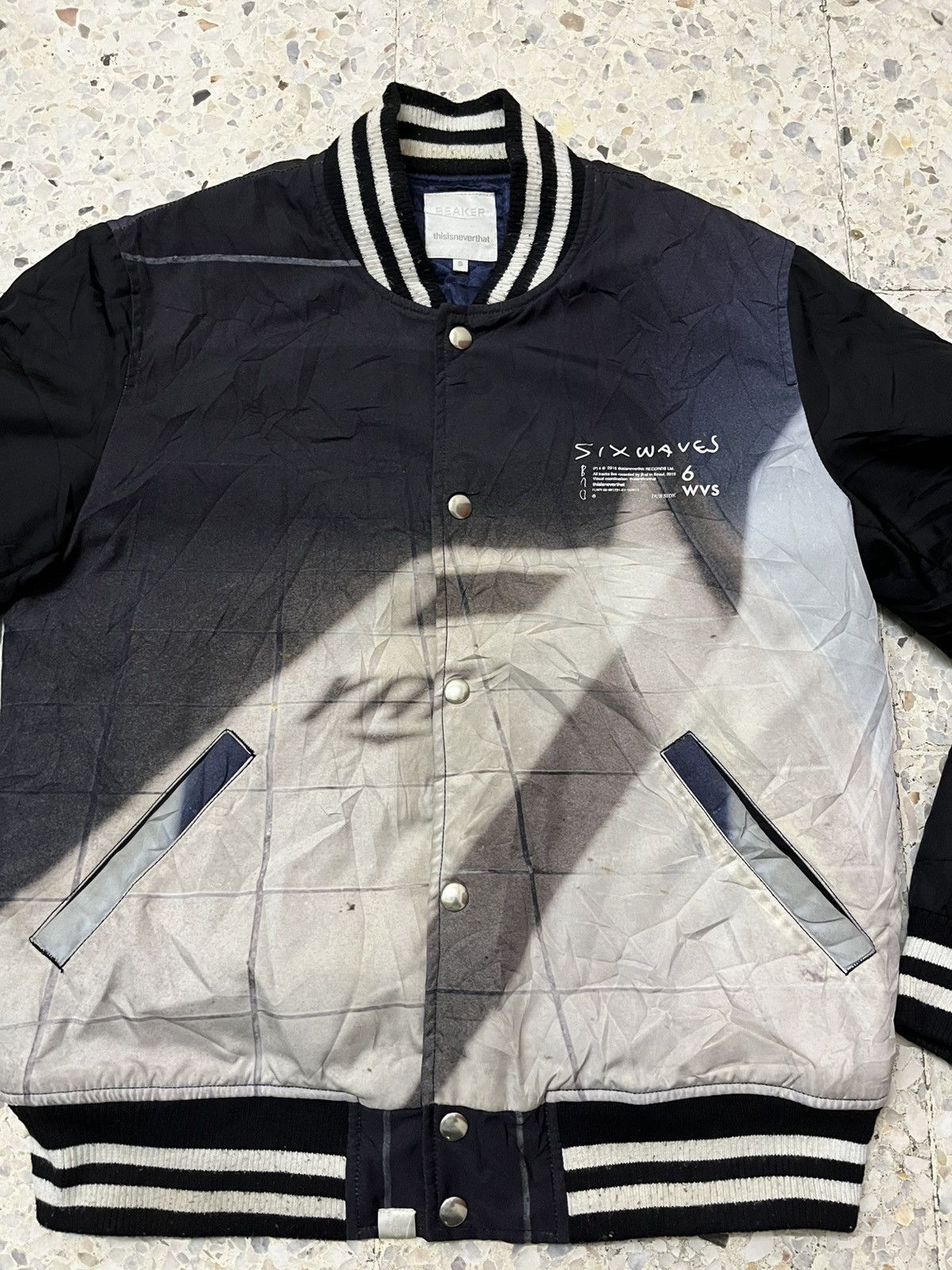 thisisneverthat RARE thisisneverthat x BEAKER "Six Waves" Varsity Jacket Size US S / EU 44-46 / 1 - 5 Thumbnail