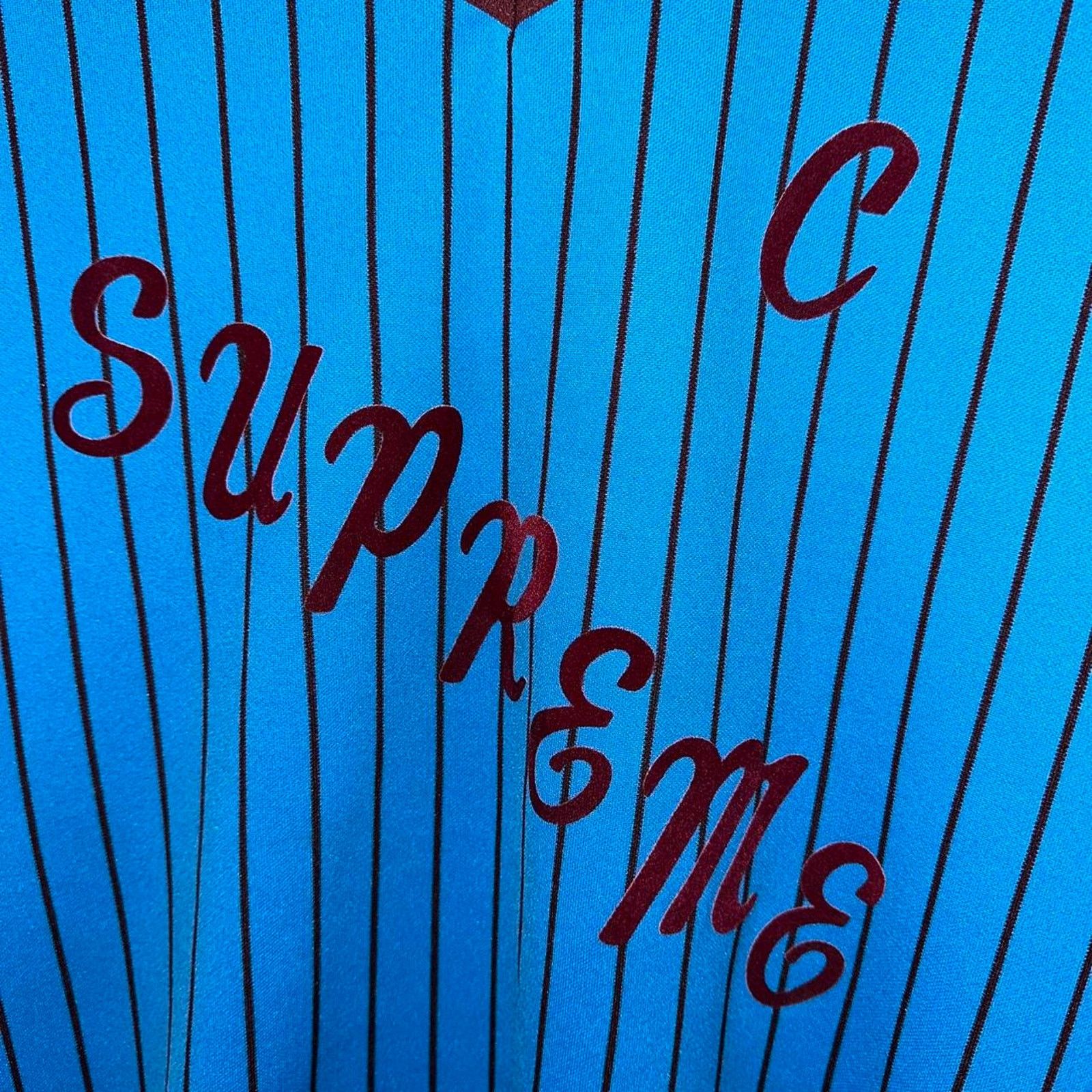 Supreme Supreme Baseball Jersey AD 17 Pinstripe SS17 size L Size US L / EU 52-54 / 3 - 4 Thumbnail