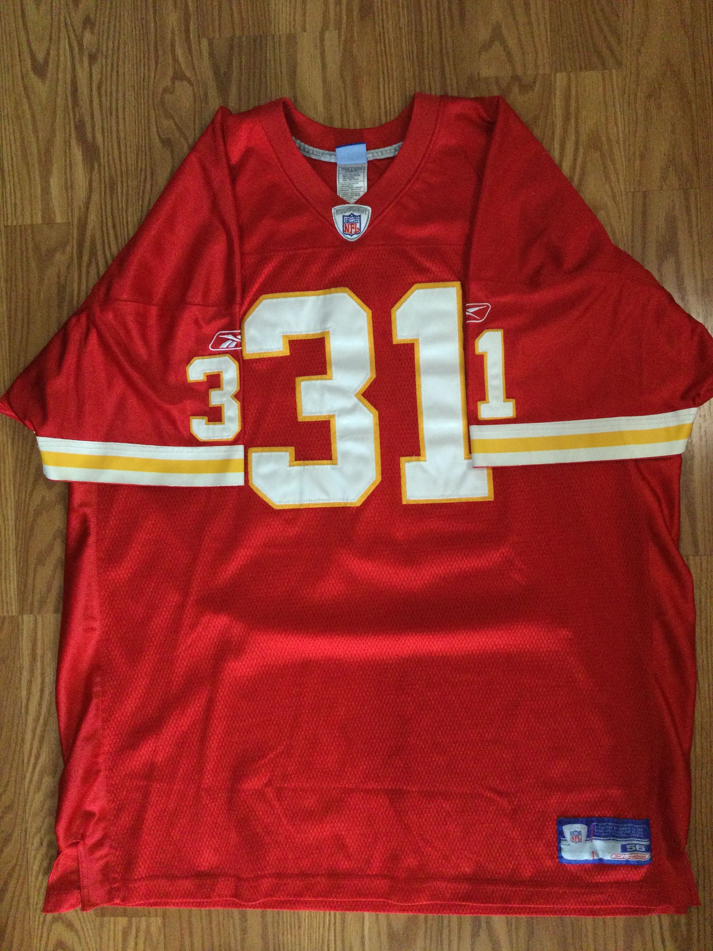 Reebok Authentic Kansas City Chiefs Priest Holmes Reebok NFL Jersey Size US XXL / EU 58 / 5 - 2 Thumbnail