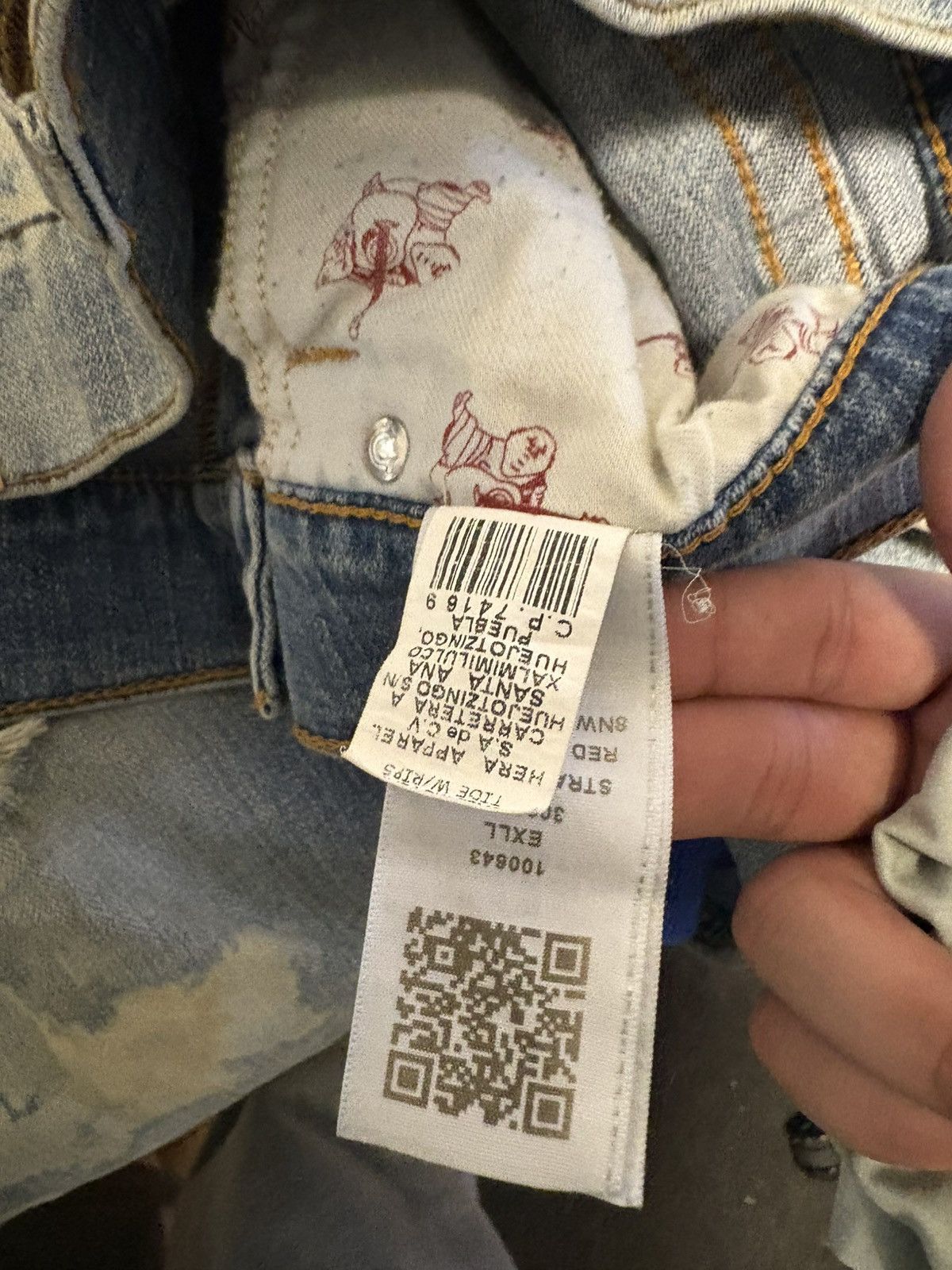 True Religion True Religion Straight Flap Jeans Size US 33 - 9 Thumbnail