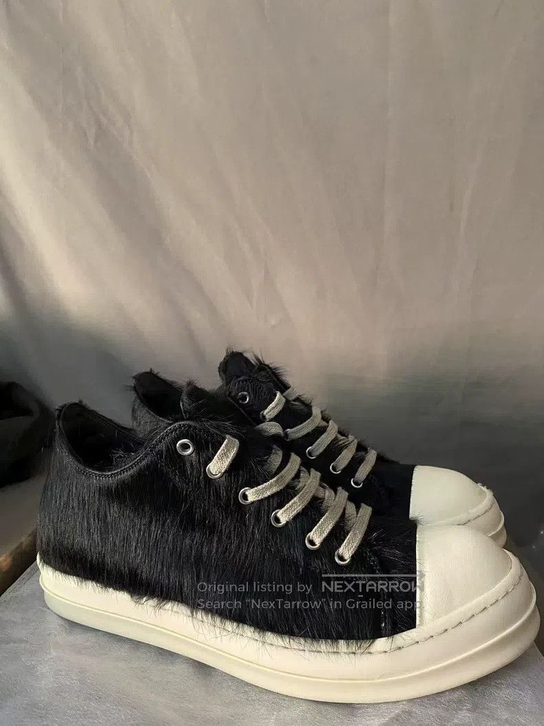 Rick Owens Rick Owens Horse Hair Low Top Converse shoes Size US 9 / EU 42 - 3 Thumbnail