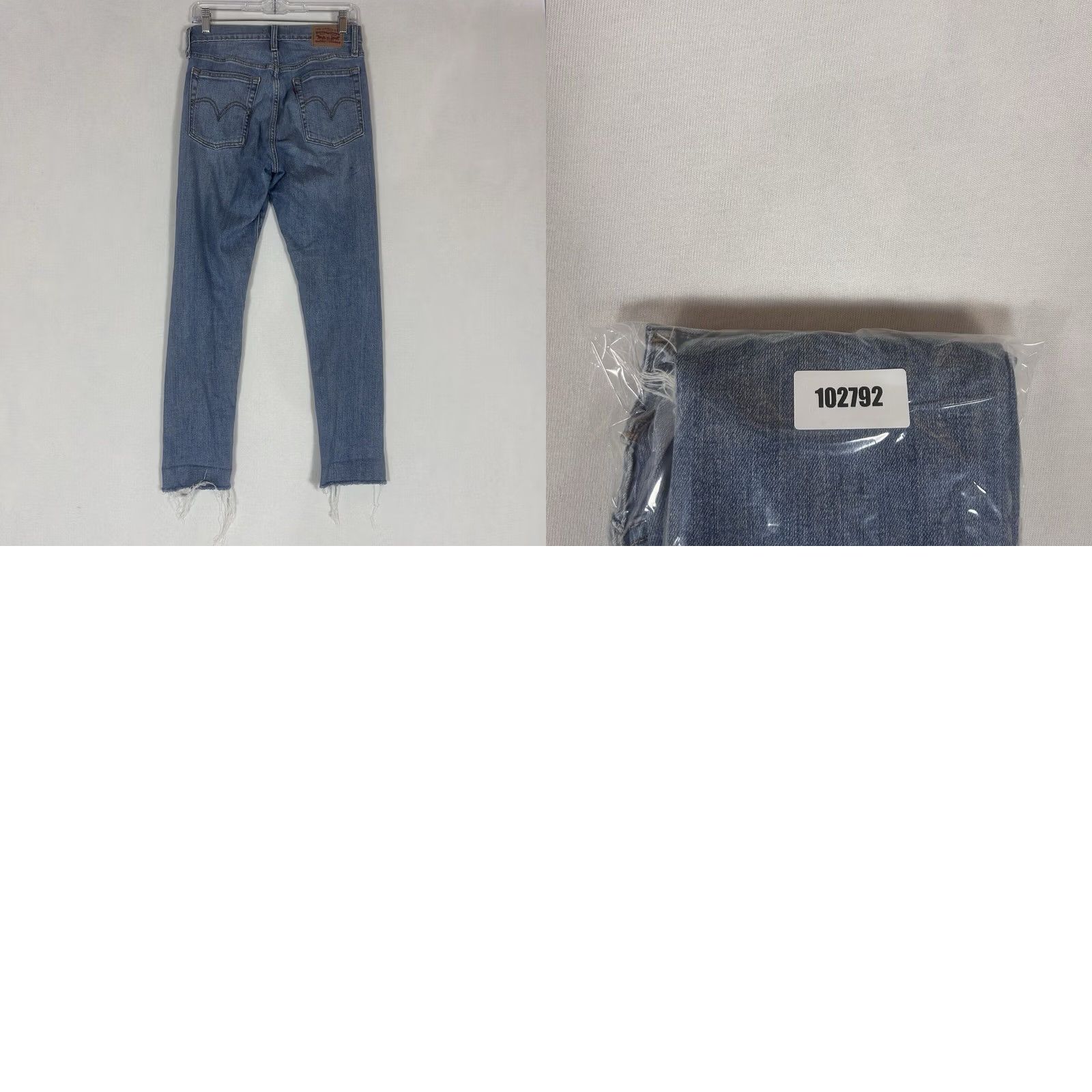Levi's Levi's Wedgie Skinny Jeans Women's 28 Button Fly High Rise Light Wash Denim Slim Jeggings Distressed Pockets 5-Pocket Size 28" / US 6 / IT 42 - 9 Thumbnail