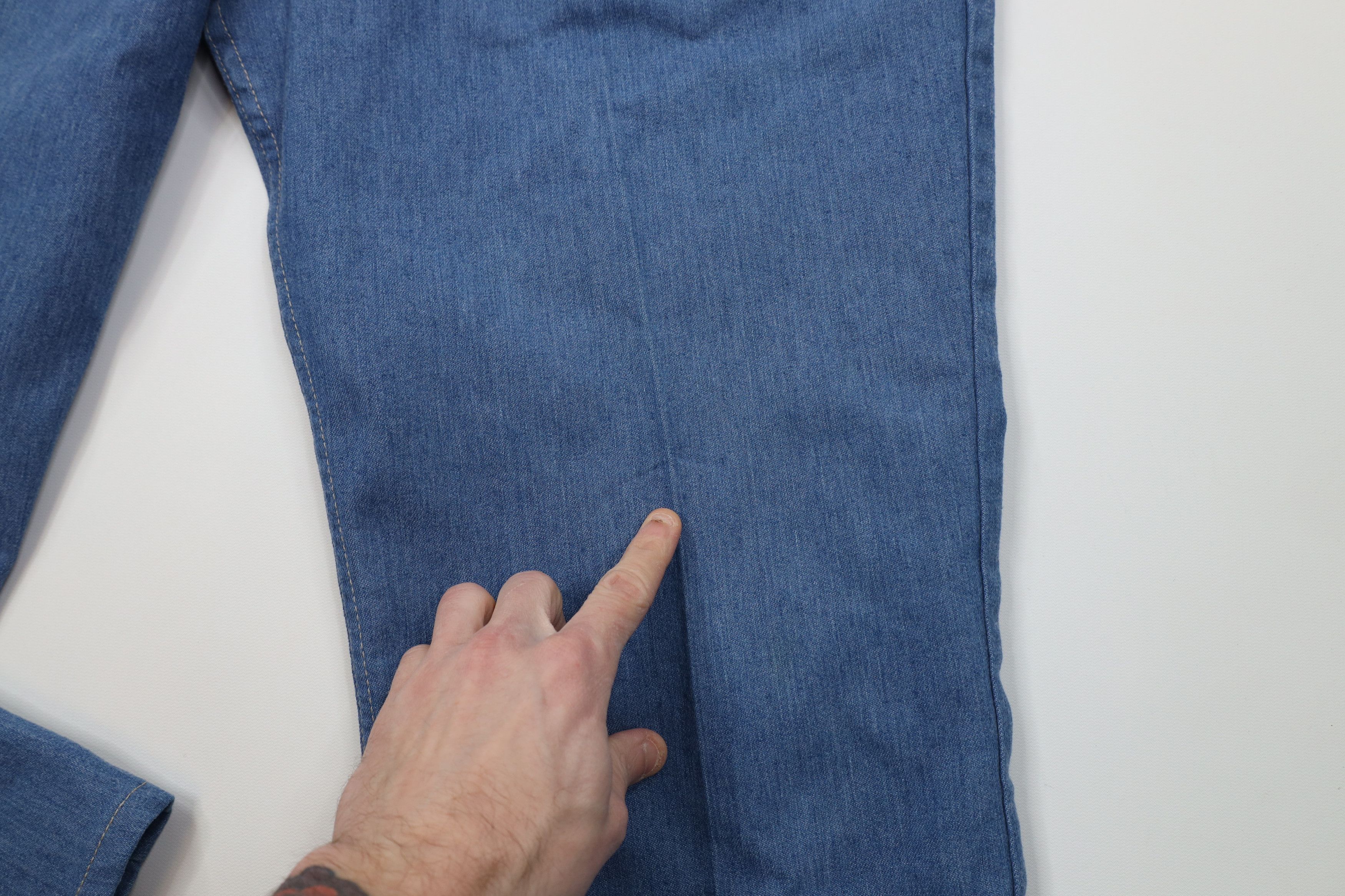 Vintage Vintage 90s Streetwear Flared Wide Leg Denim Jeans Blue Size US 42 / EU 58 - 7 Thumbnail