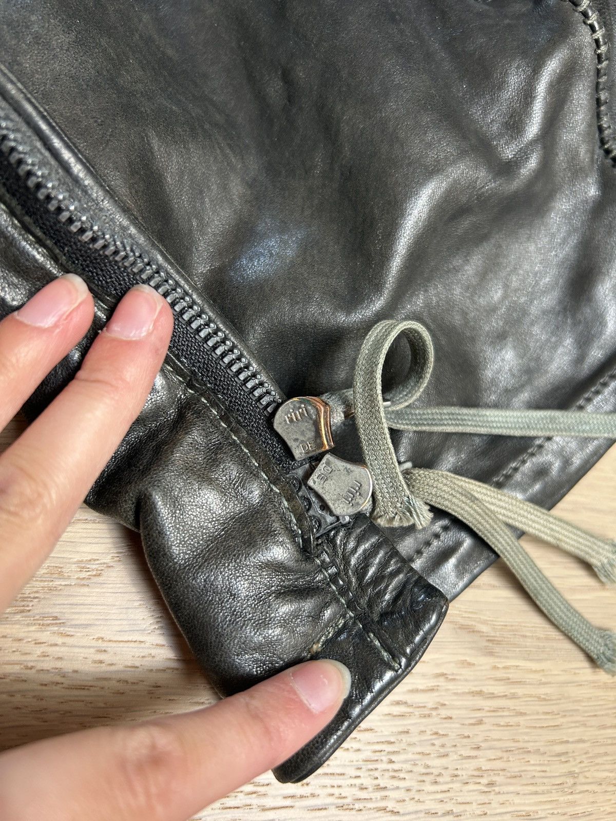 Boris Bidjan Saberi Boris Bidjan Saberi J2-F251 S/S 2014 Horse Leather Jacket Size US M / EU 48-50 / 2 - 13 Thumbnail