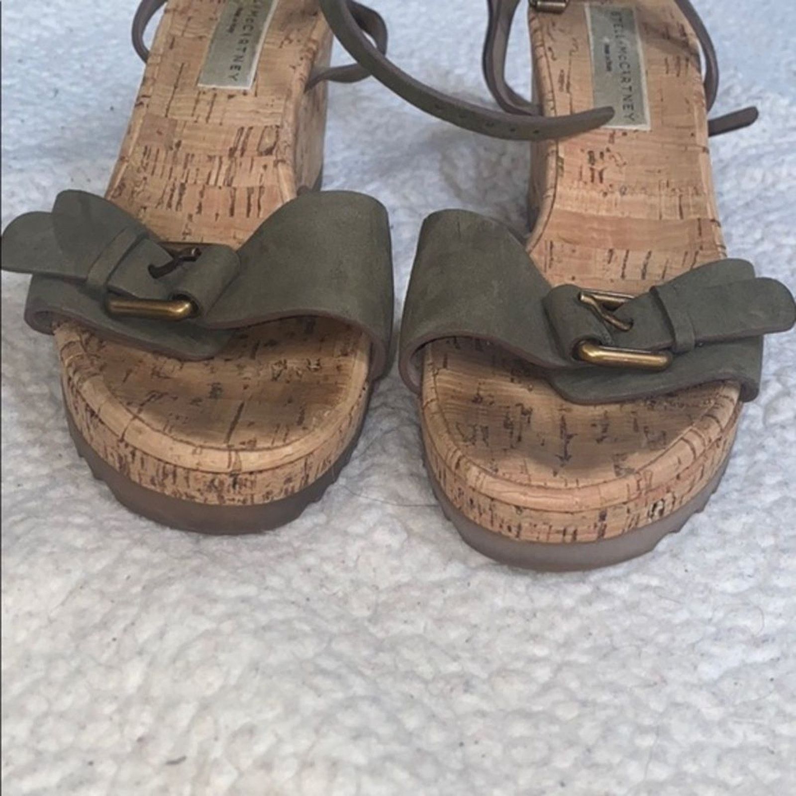 Stella McCartney Stella McCartney Cork Wedge Sandals | Size 39 (US 8.5) Size US 8.5 / IT 38.5 - 4 Thumbnail