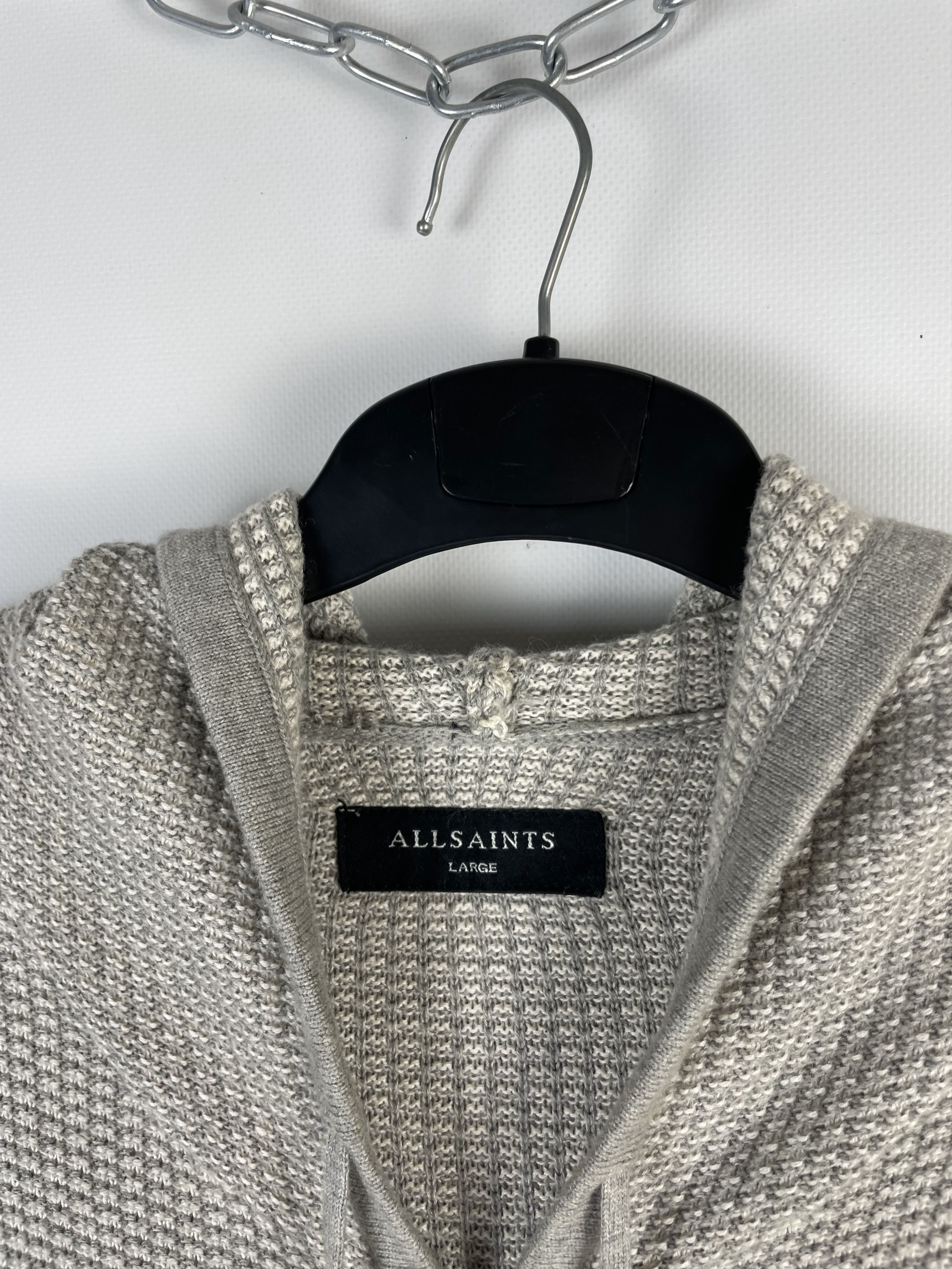 Allsaints Vintage Allsaints Knit Zip Hoodie Size US L / EU 52-54 / 3 - 5 Thumbnail