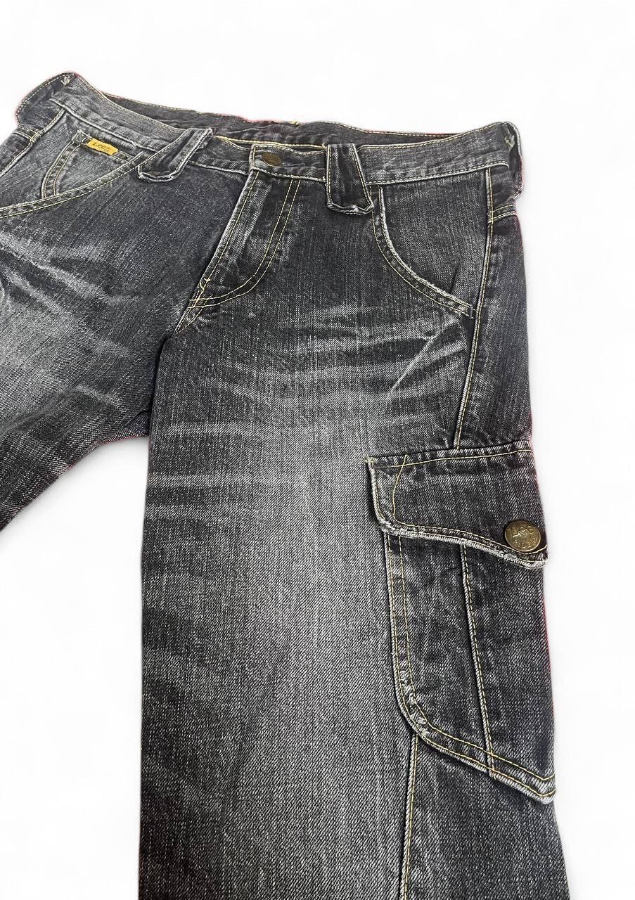 If Six Was Nine Flare jeans Lee multipocket cargo distressed denim twist leg Size US 30 / EU 46 - 5 Thumbnail