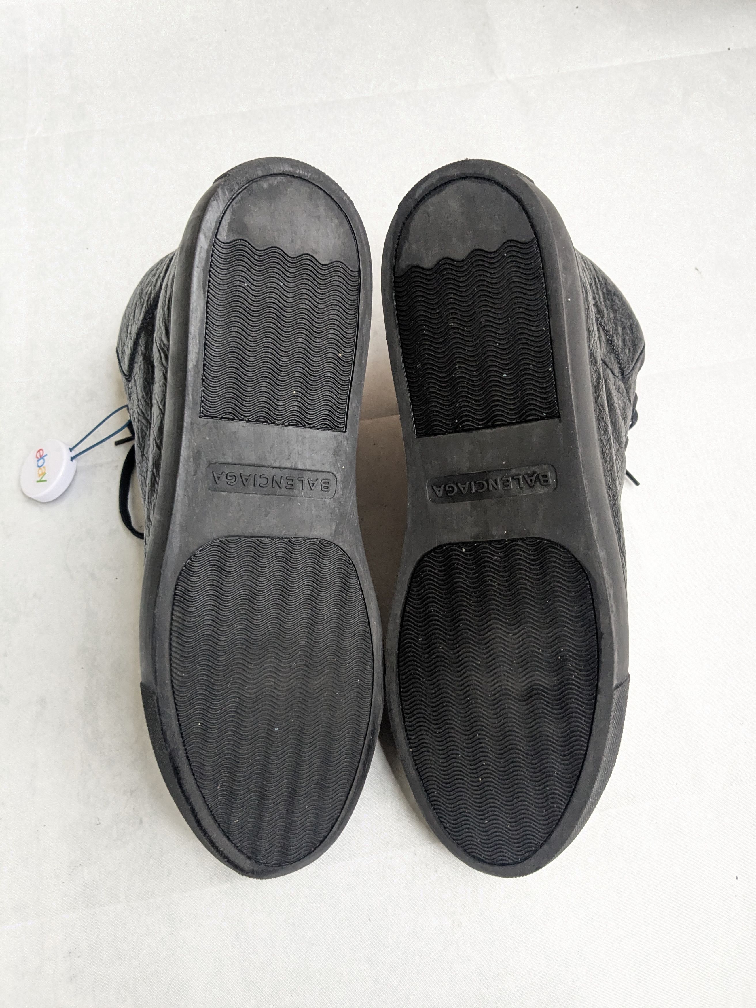 Balenciaga Balenciaga Arena Sneakers Black High Tops 11 Leather Size US 11 / EU 44 - 14 Thumbnail