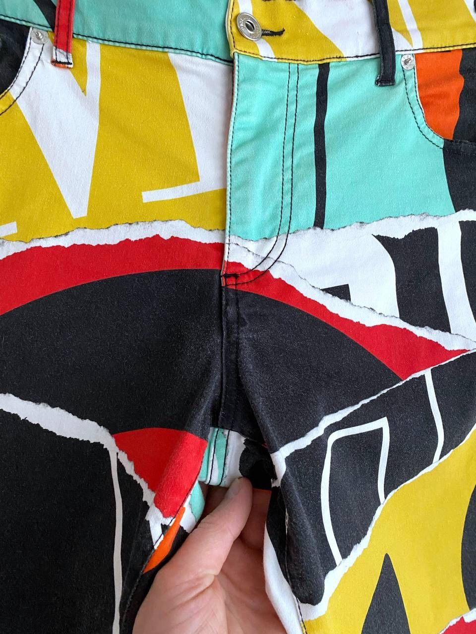 Designer × Moschino RARE MOSCHINO COUTURE Multicolor Print Men's Pant, W34 / L30 Size US 34 / EU 50 - 13 Thumbnail