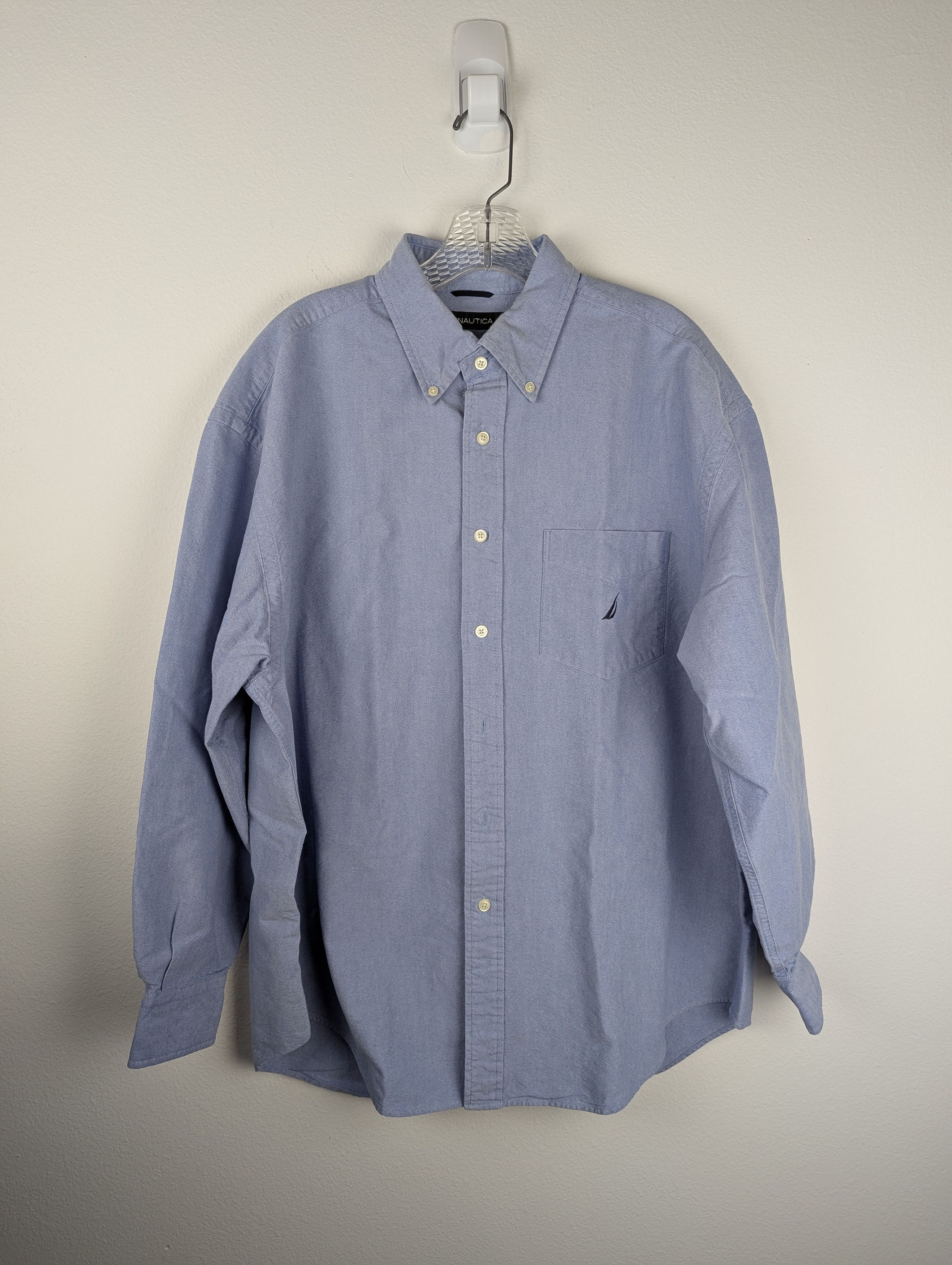 Nautica Naitica blue chambray shirt Chest 52" Size US XL / EU 56 / 4 - 3 Thumbnail