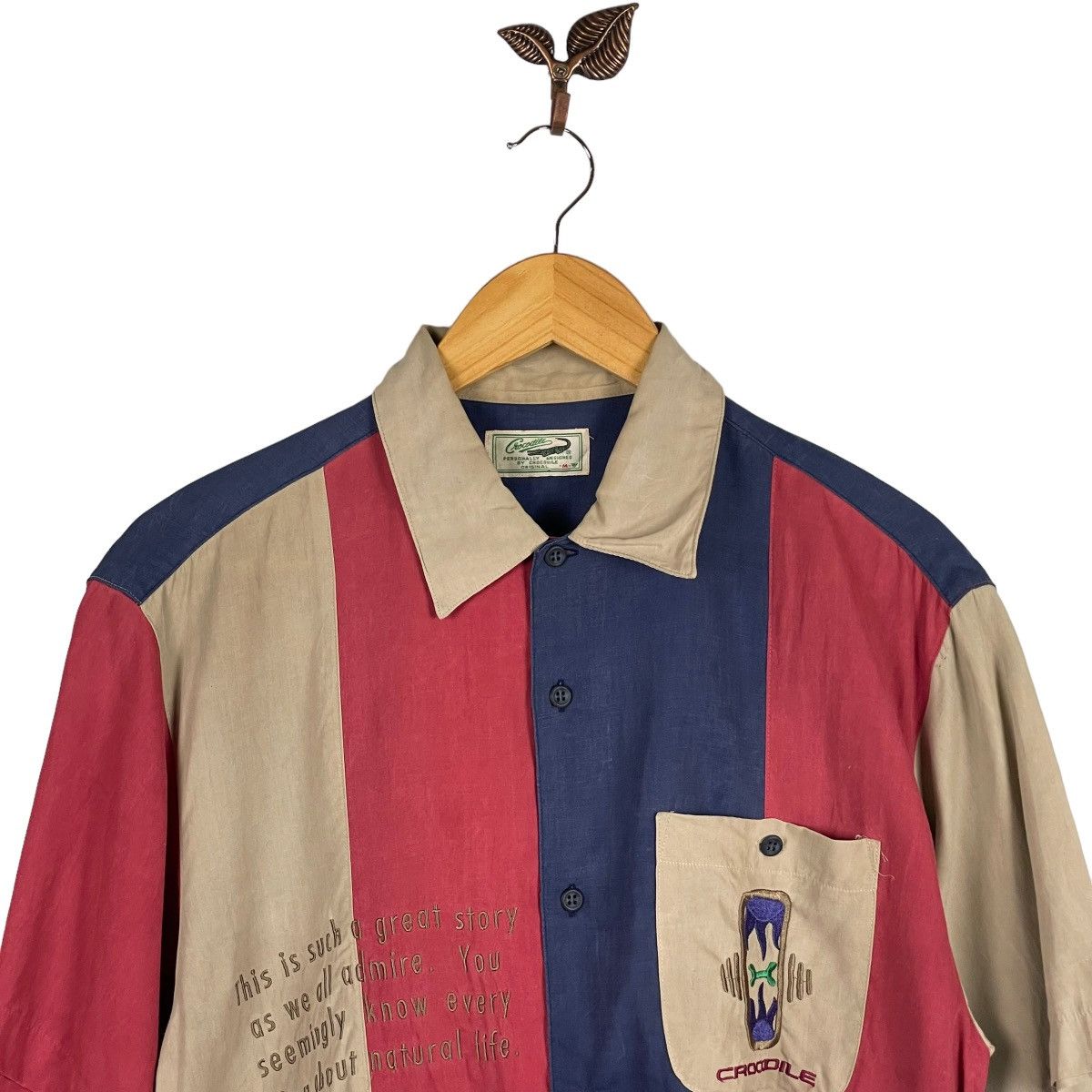 Japanese Brand VTG 90s Crocodile Muticolor Button Up Shirt Size US S / EU 44-46 / 1 - 3 Thumbnail