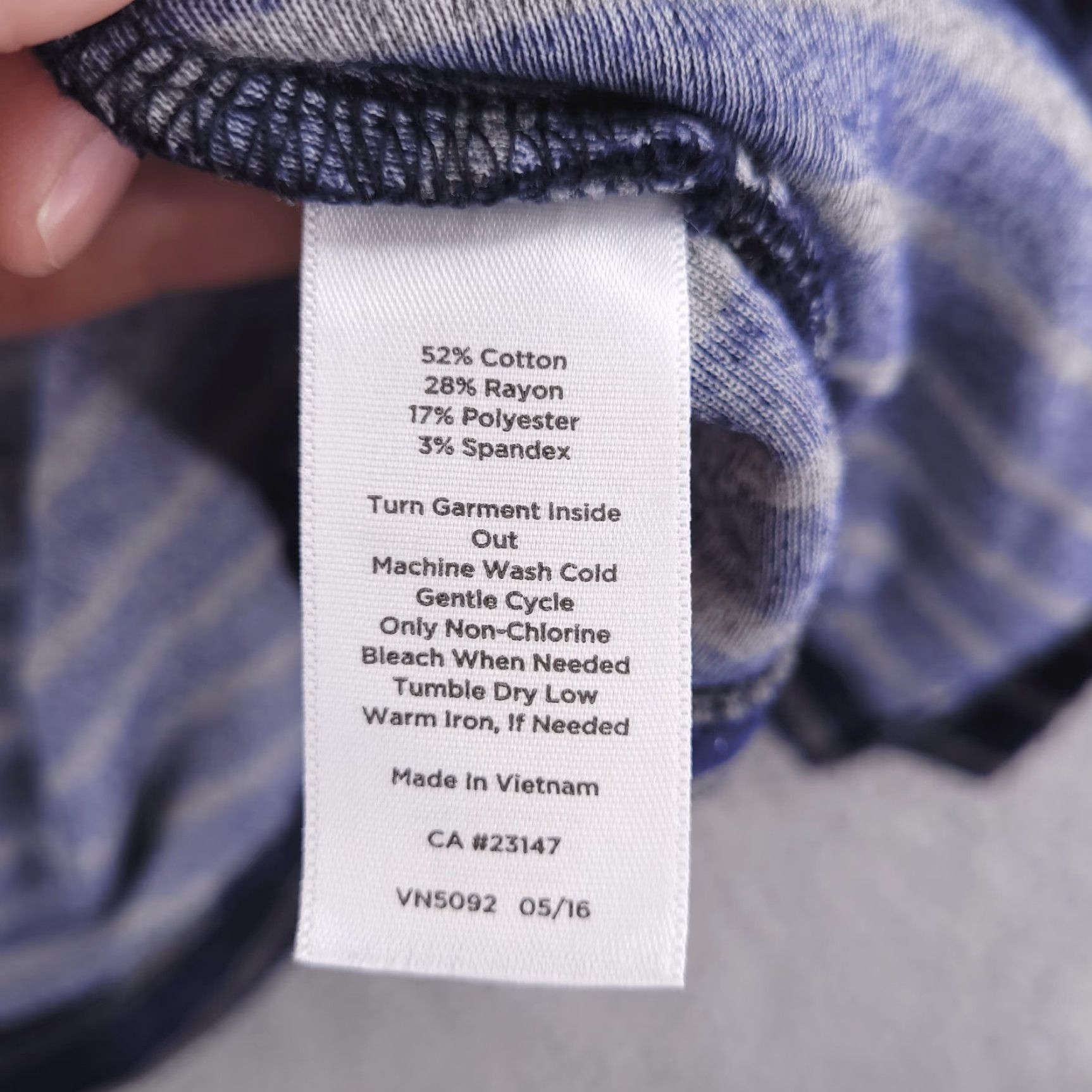 Talbots Talbots Cardigan Womens 1X Blue Striped Velour Open front Sweater Size XL / US 12-14 / IT 48-50 - 6 Thumbnail