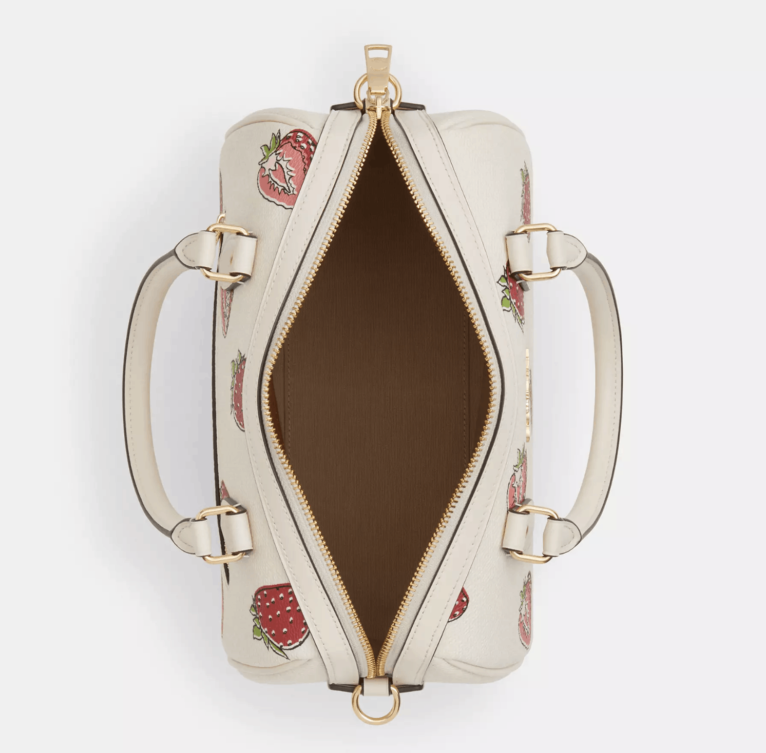 Coach Rowan Satchel Bag With Strawberry Print CAL63 Size ONE SIZE - 12 Thumbnail