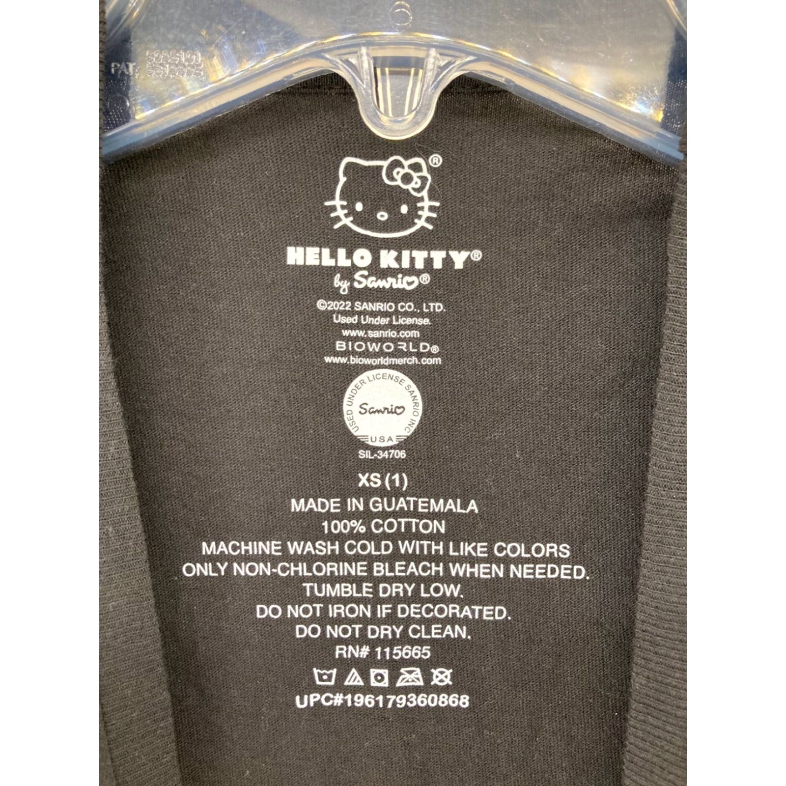 Vintage Hello Kitty Womens Shirt XS Black Sanrio Apple Shirt XS Black Hello Kitty Sanrio Cartoon Love Womens Size XS / US 0-2 / IT 36-38 - 6 Thumbnail