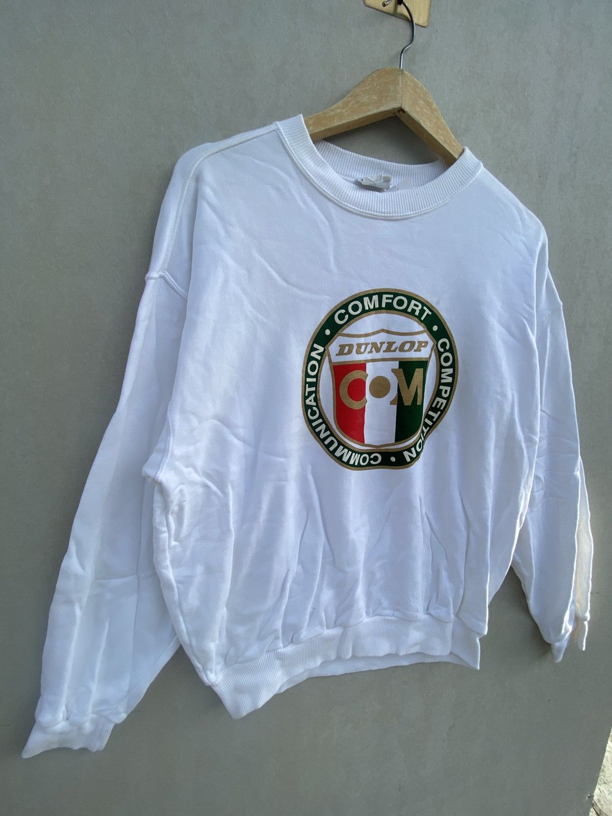 Dunlop Rare!! Vintage Dunlop Motorsport Sweatshirt Logo TB-01 Size US XL / EU 56 / 4 - 4 Thumbnail
