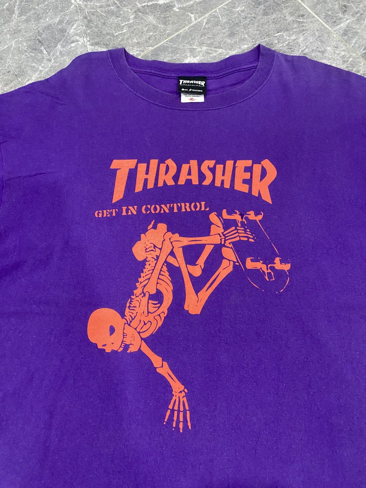 Thrasher × Vintage Vintage Thrasher Get In Control Shirt Size US XL / EU 56 / 4 - 2 Thumbnail