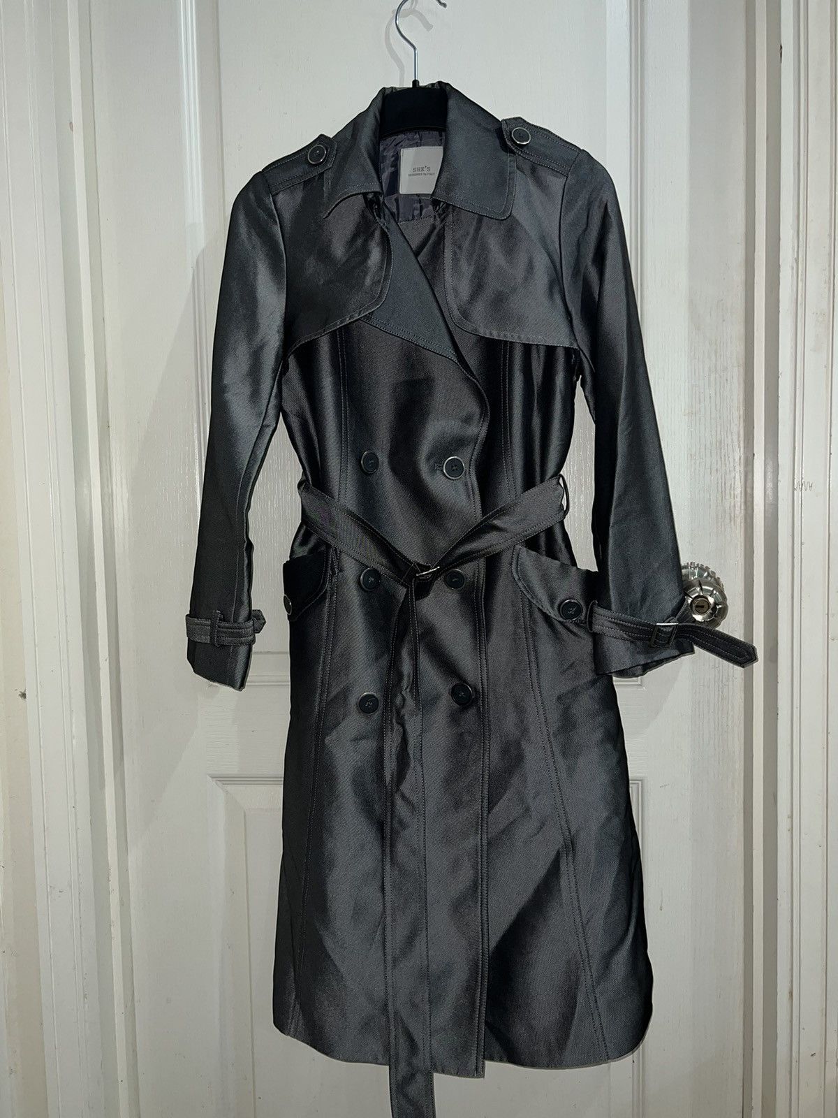 image of Italian Designers x Vintage She’S Grey Coat Designed By Italy, Women's (Size Small)