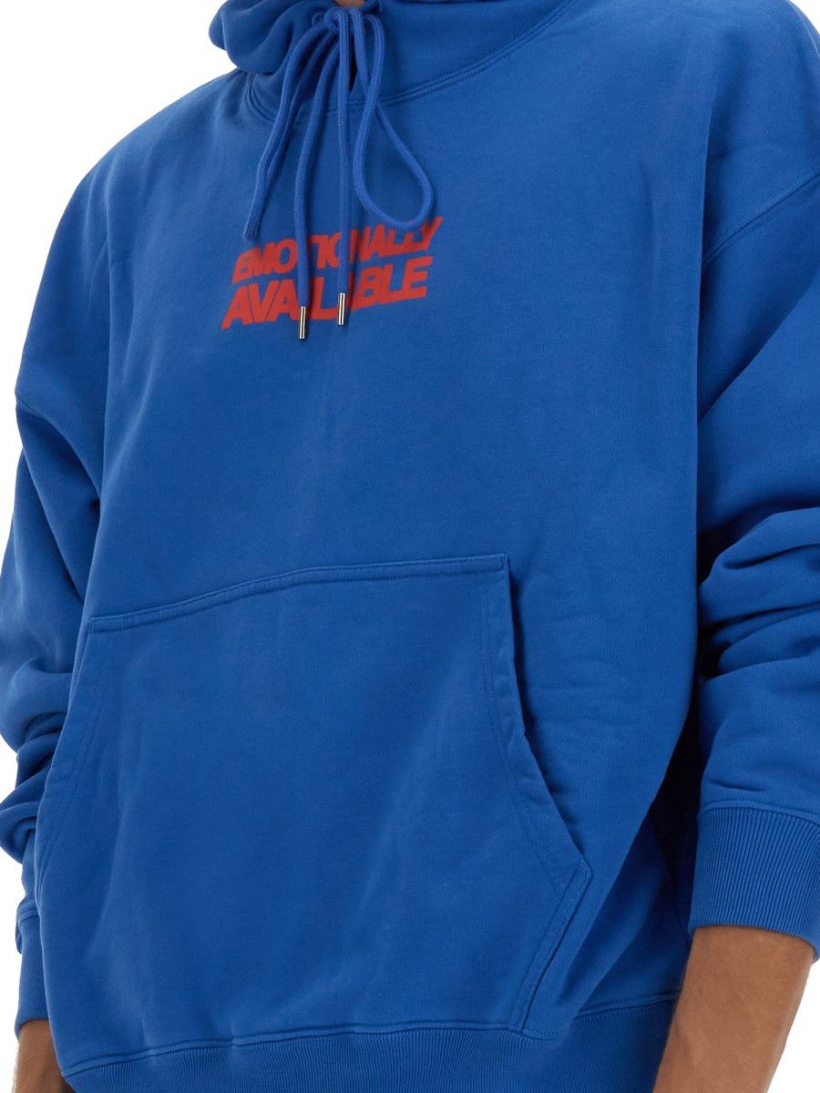 Off-White o1y0325 Logo Hoodie in Blue Size US XS / EU 42 / 0 - 2 Thumbnail