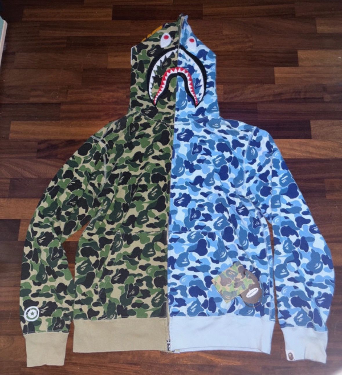Bape bape ABC shark hoodie Size US XL / EU 56 / 4 - 11 Thumbnail