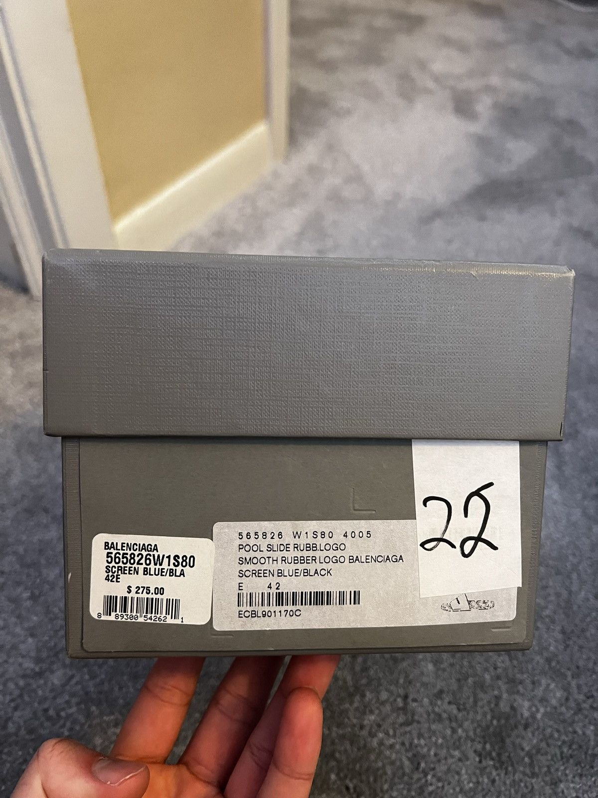 Balenciaga Balenciaga Slides (Blue) Size US 9 / EU 42 - 7 Thumbnail