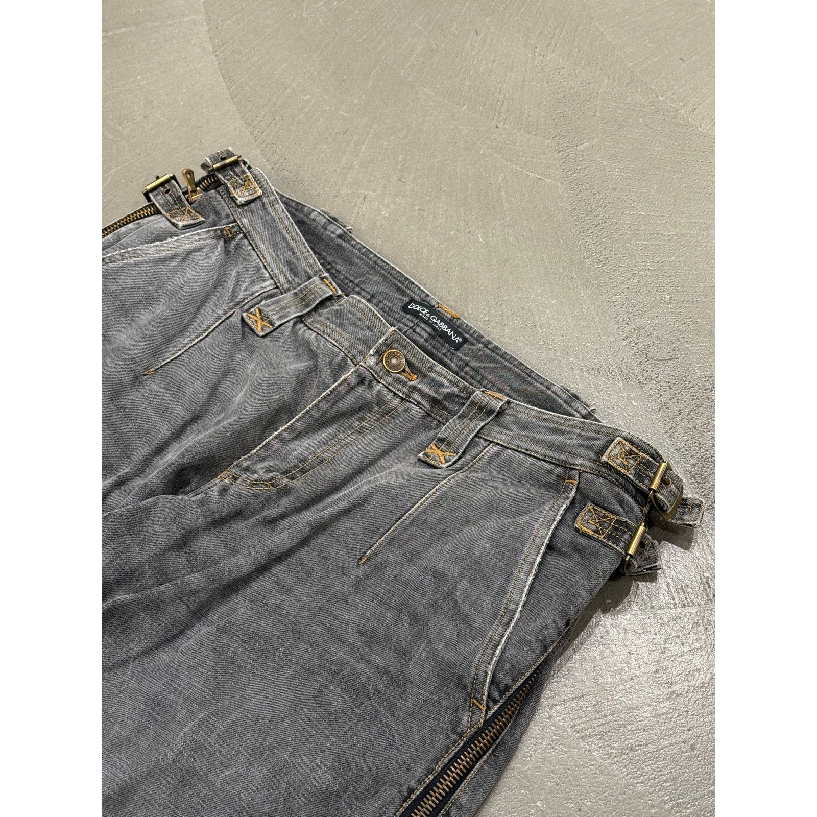 Dolce & Gabbana A/W2003 Dolce & Gabbana runway biker bondage pants Size US 34 / EU 50 - 8 Thumbnail