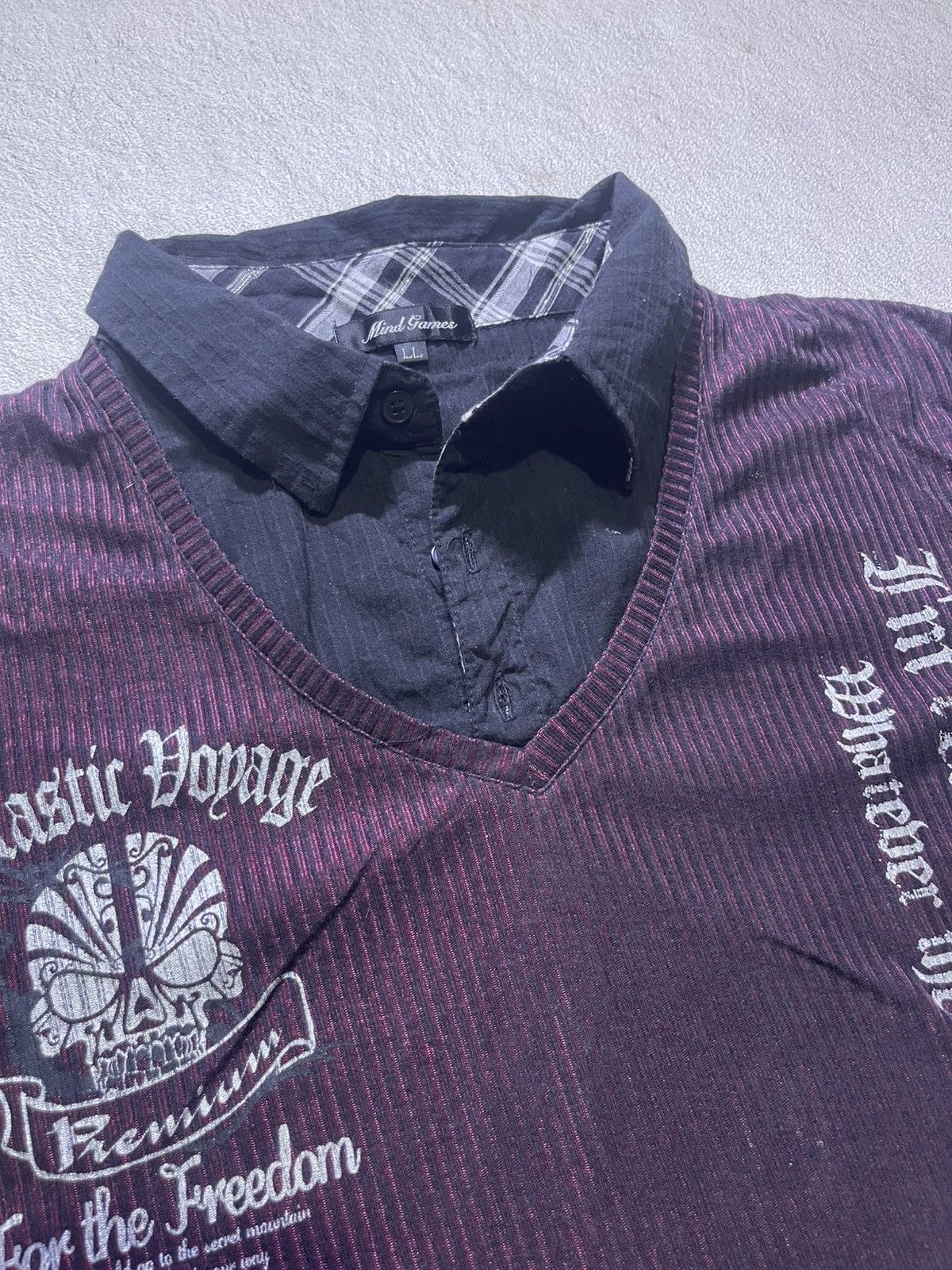 Japanese Brand Y2K MIND GAMES short sleeve tshirt Size US M / EU 48-50 / 2 - 4 Thumbnail
