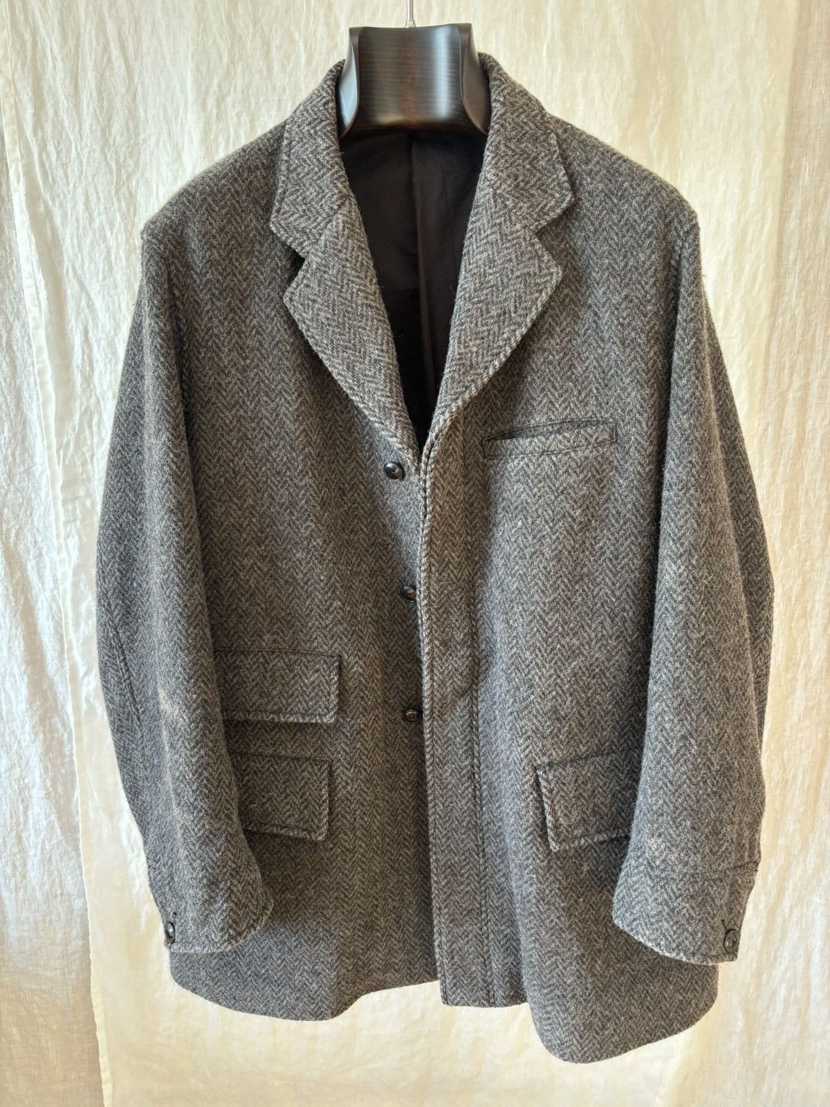 Taiga Takahashi T.T Lot.405 Atelier Coat Sumi Dyed Black Size 38 Size US M / EU 48-50 / 2 - 13 Thumbnail