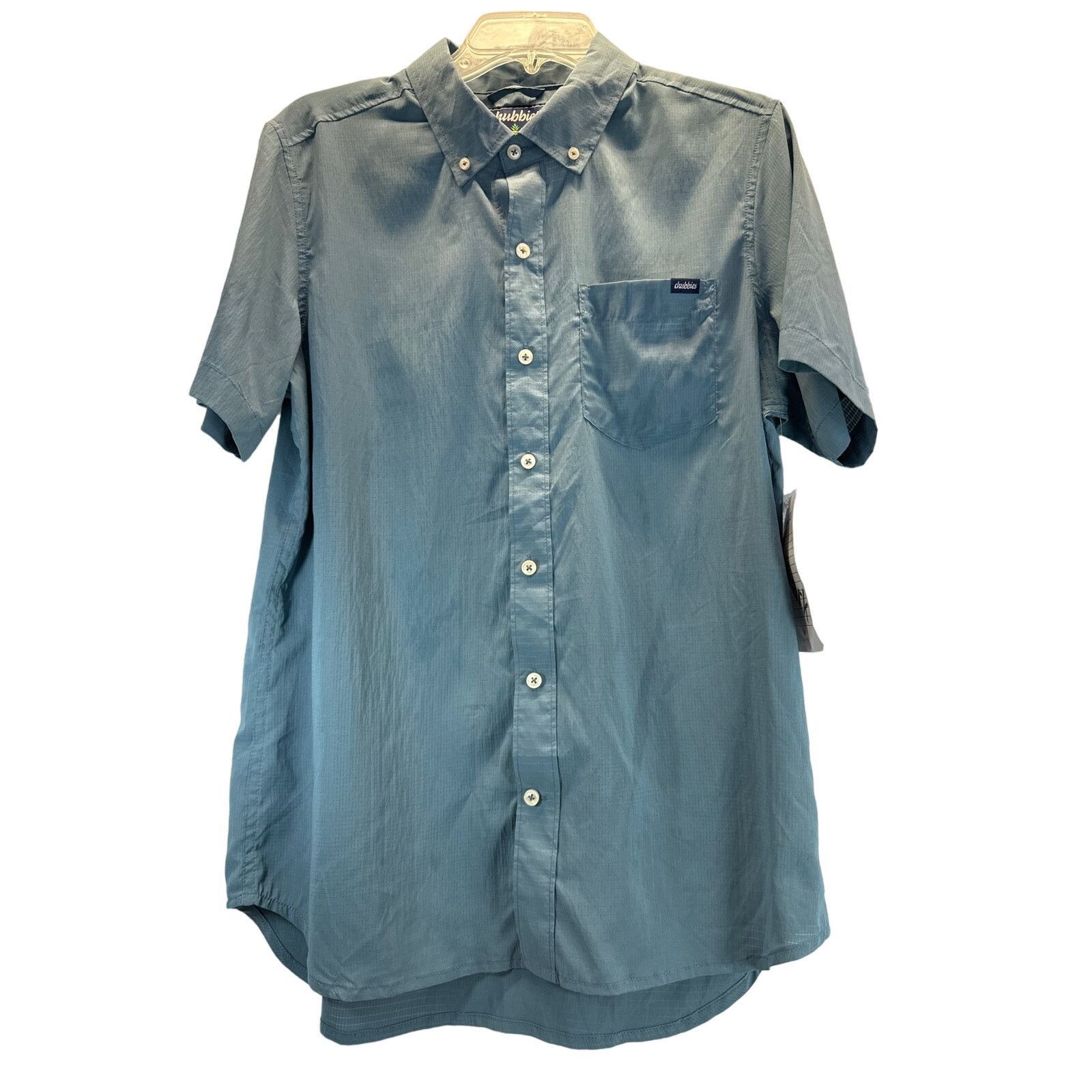Chubbies Chubbies Blue Button-up Friday Shirt Breezetech 2.0 men sz M Size US M / EU 48-50 / 2 - 1 Thumbnail