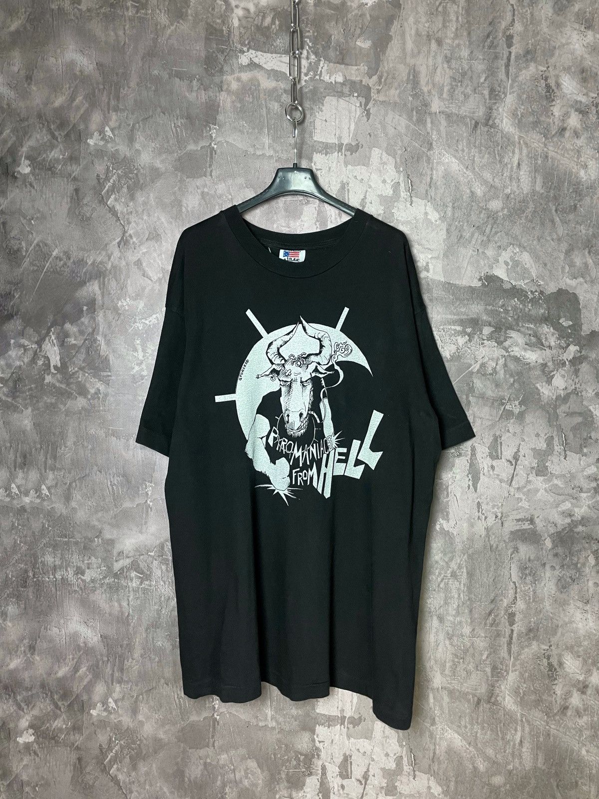 Band Tees × Vintage Vintage pyromaniacs from hell band t shirt y2k singlestitch Size US L / EU 52-54 / 3 - 2 Thumbnail