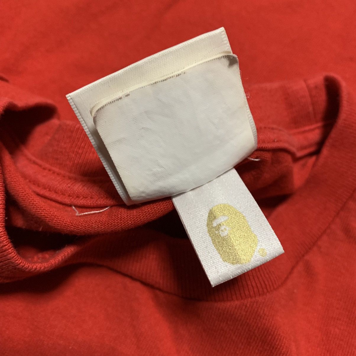 Bape Bape Large By Bathing Ape Red Tee Size US L / EU 52-54 / 3 - 6 Thumbnail