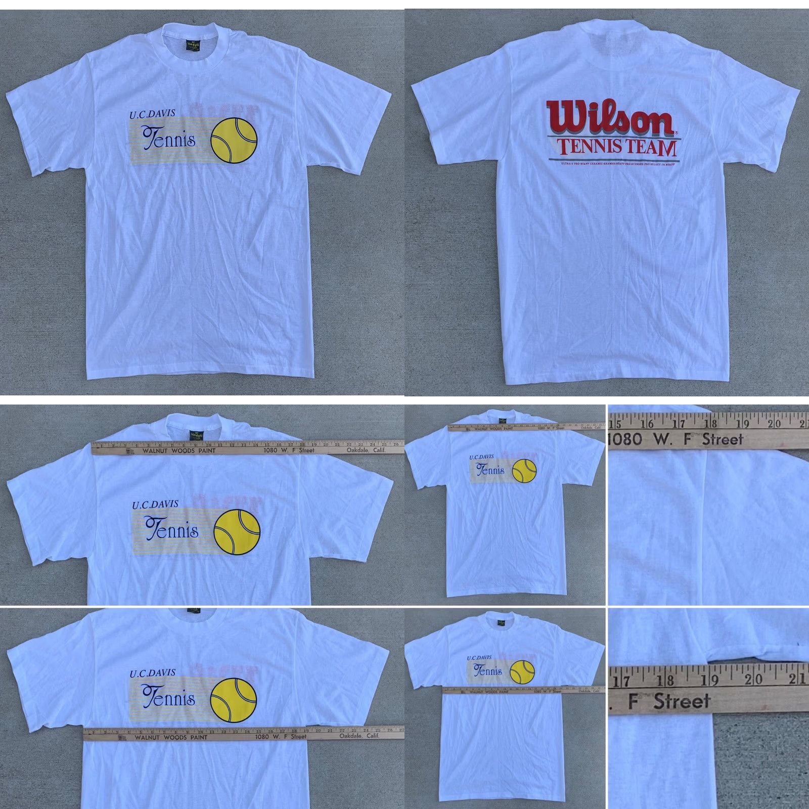 Wilson vintage UC Davis Tennis t-shirt Wilson Tennis Team made in USA size XL Size US XL / EU 56 / 4 - 8 Thumbnail