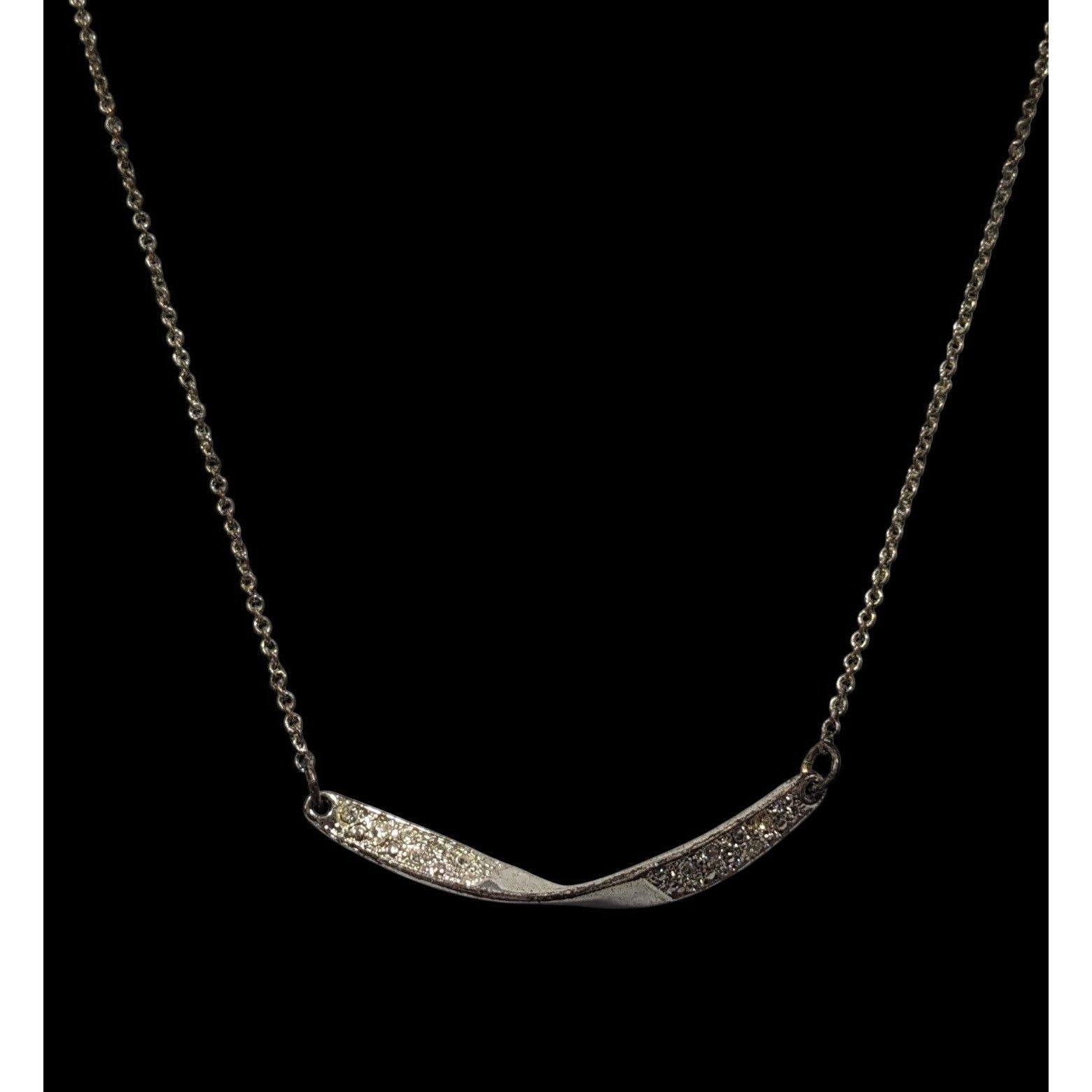 Other Vintage Avon Mona Twist Rhinestone Necklace Size ONE SIZE - 2 Thumbnail