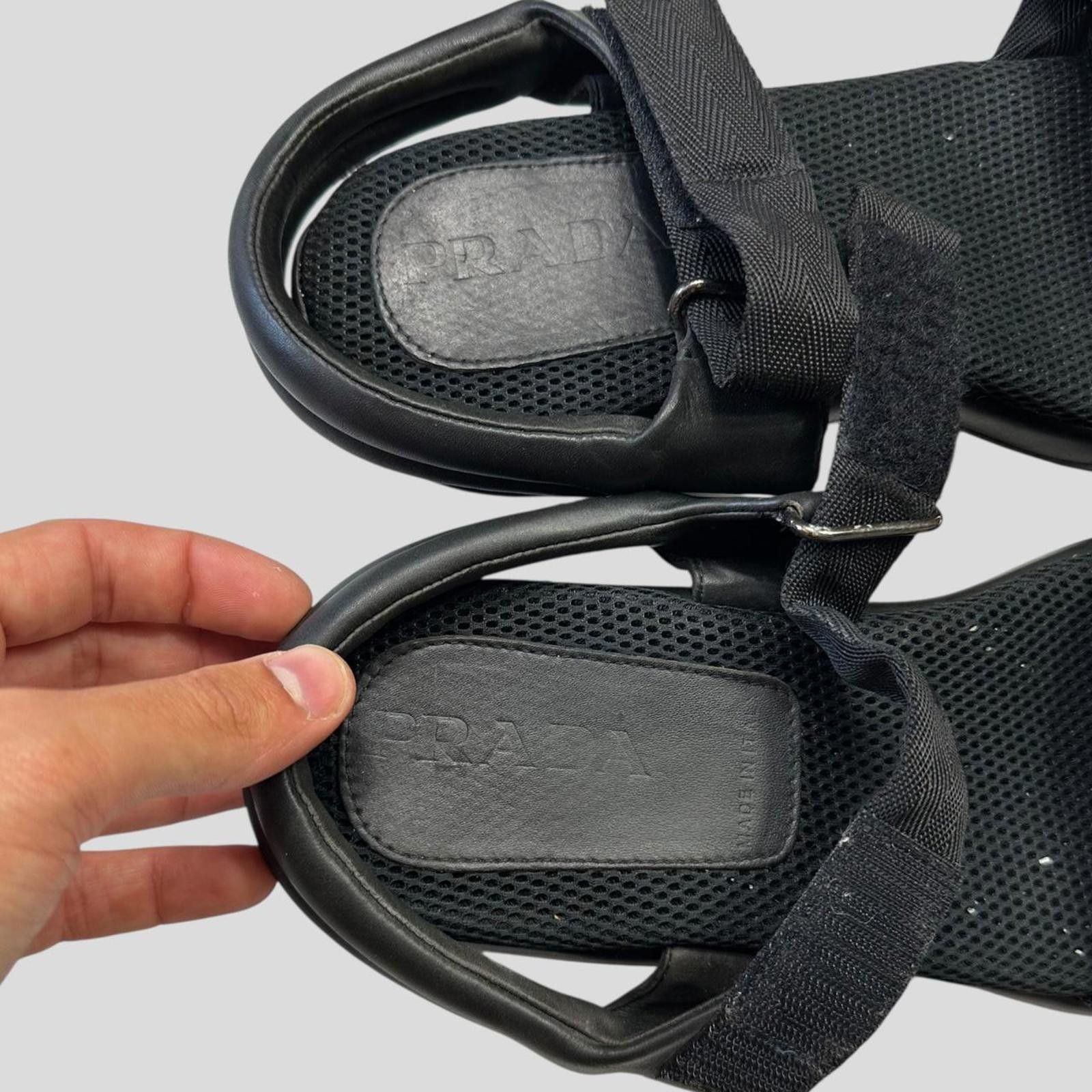 Prada Prada Sport SS99 Mesh + Leather Vibram Sandals - UK9-10 Size US 10.5 / EU 43-44 - 7 Thumbnail