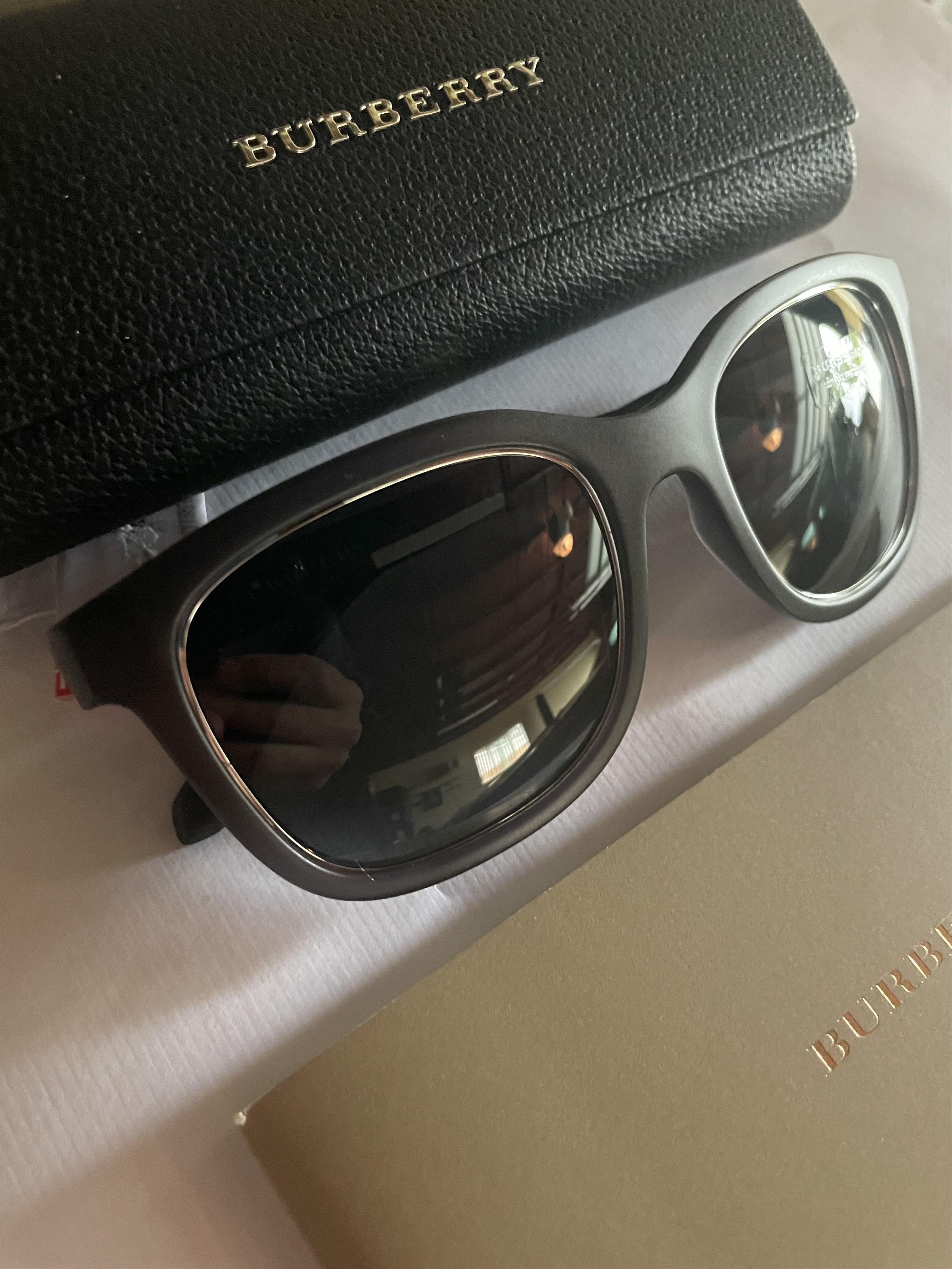 Burberry Burberry BE 4256 3693/87 Square Unisex Sunglasses Size ONE SIZE - 7 Thumbnail