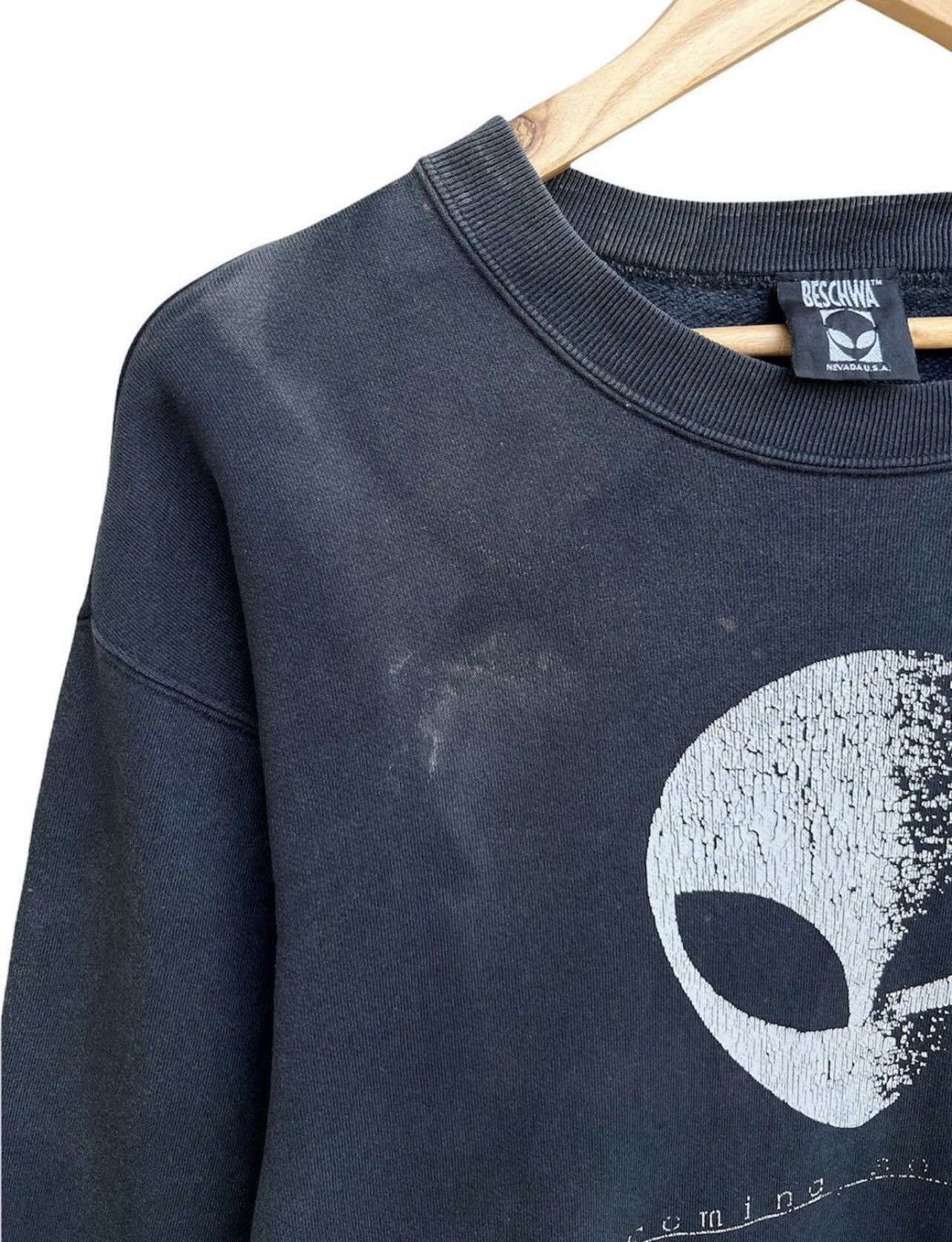Vintage RARE Vintage 90s Beschwa Skate Distressed Sweatshirt Size US M / EU 48-50 / 2 - 5 Thumbnail