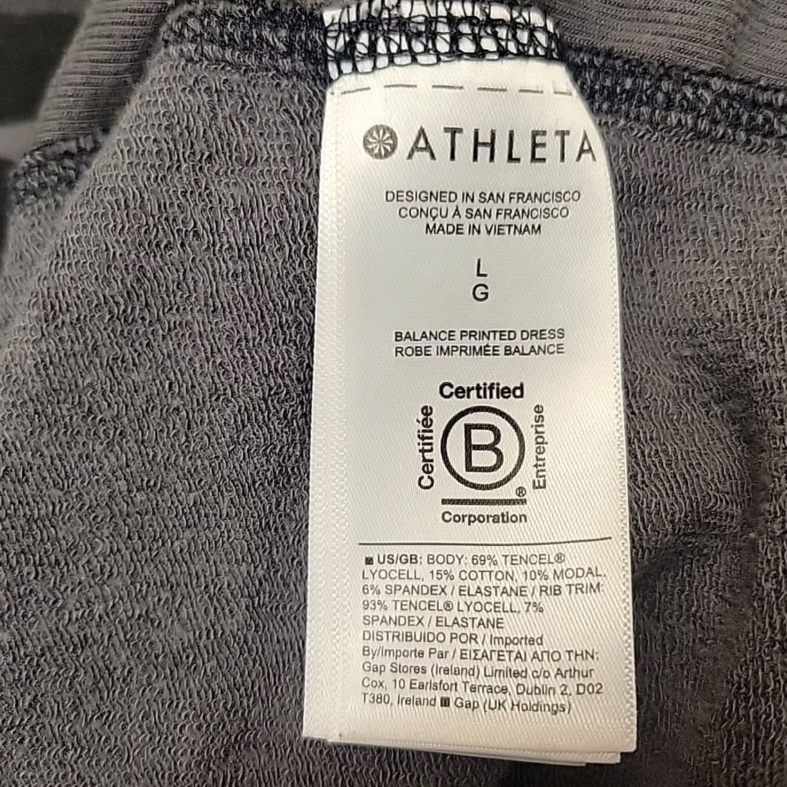 Athleta Athleta Sweatshirt Dress Women XL Gray Camouflage All Seasons Fleece Pullover Casual Athleisure Stretch Performance Size XL / US 12-14 / IT 48-50 - 5 Thumbnail