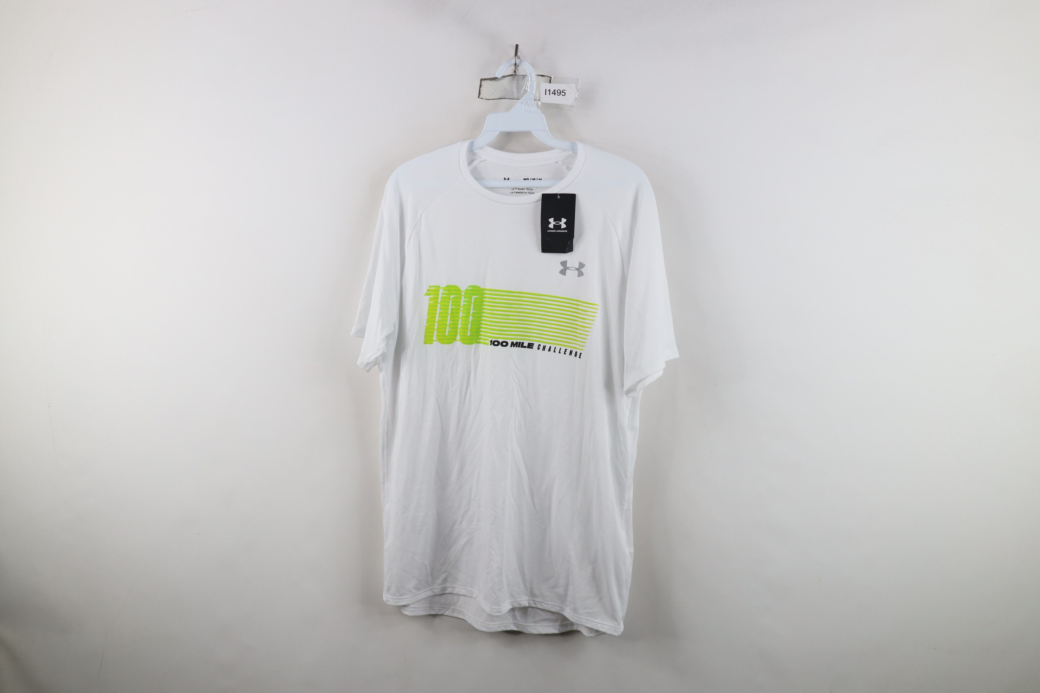 Under Armour New Under Armour Challenge Running Jogging T-Shirt White Size US M / EU 48-50 / 2 - 1 Thumbnail