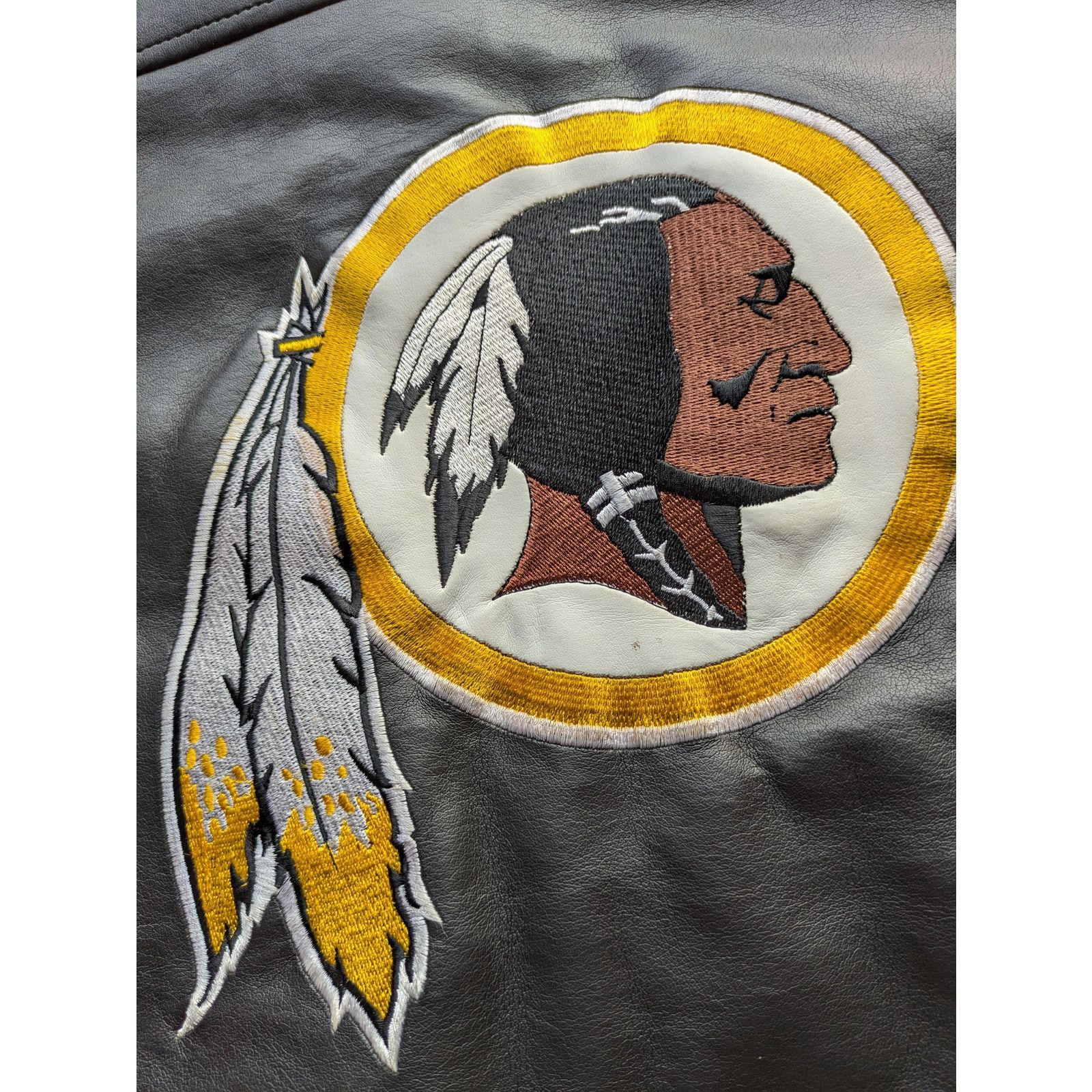 NFL Washington Redskins 90s GAMEDAY faux LEATHER bomber XL vtg Size US XL / EU 56 / 4 - 6 Thumbnail