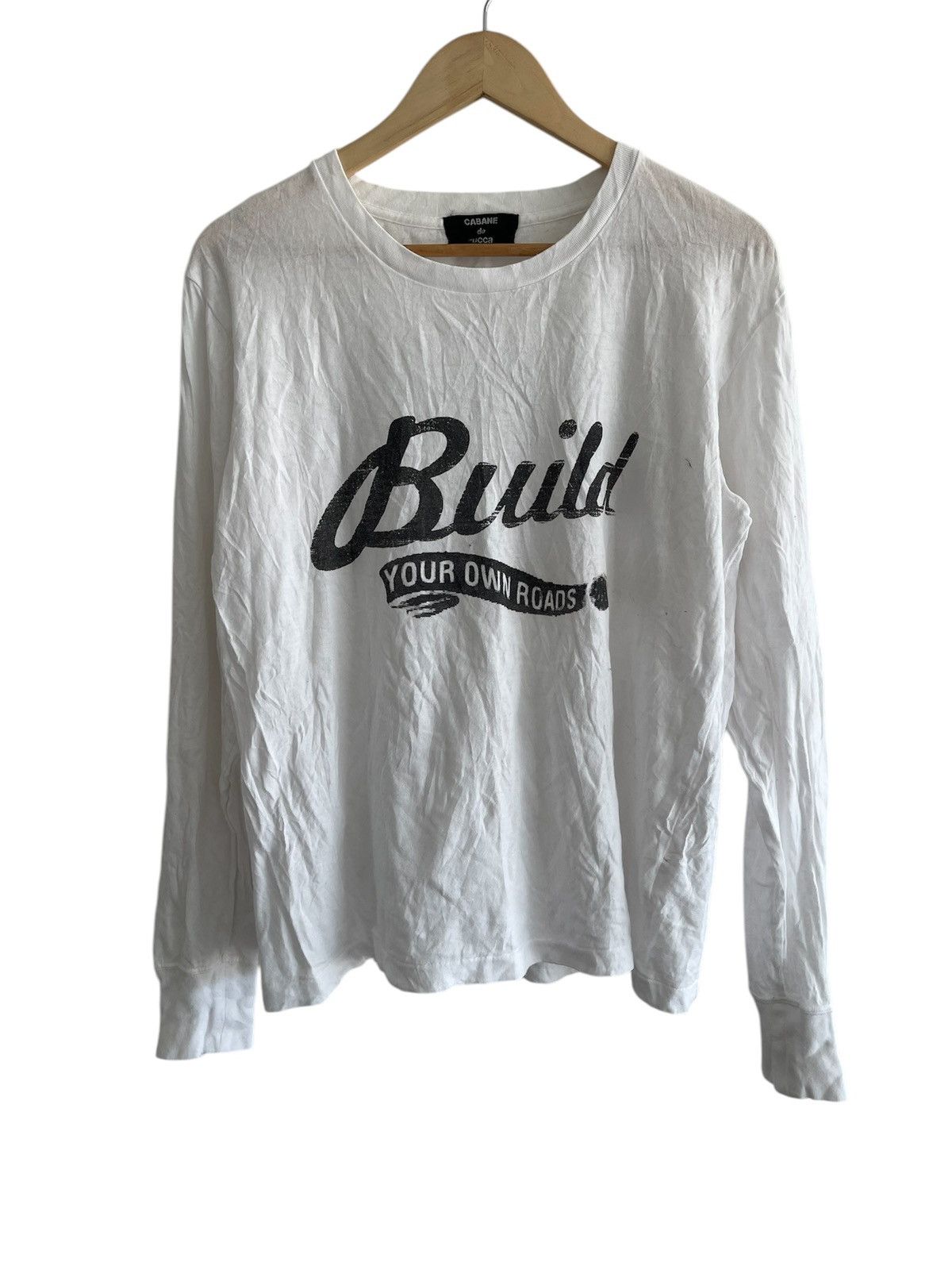 CABANE de ZUCCa × Issey Miyake × Vintage Vintage Cabane De Zucca LS Tee Size M / US 6-8 / IT 42-44 - 1 Thumbnail