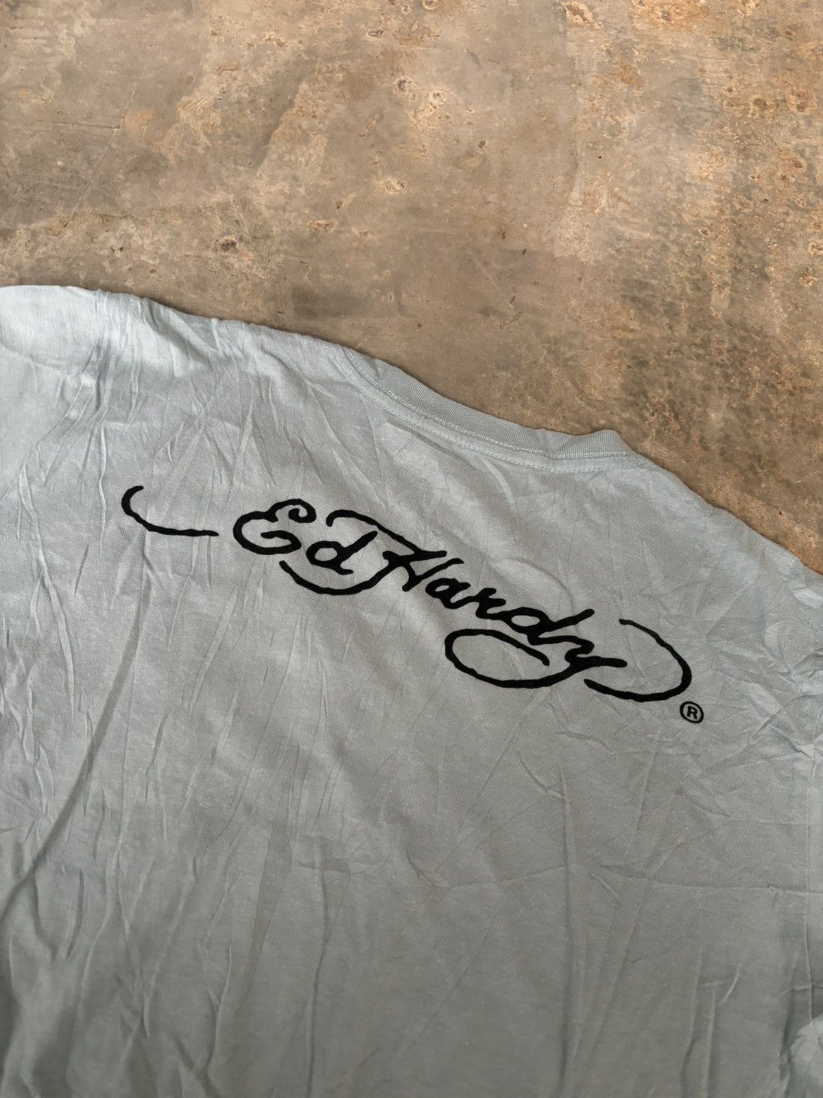 Ed Hardy Y2k Ed Hardy Skull Logo Tshirt Size US L / EU 52-54 / 3 - 3 Thumbnail