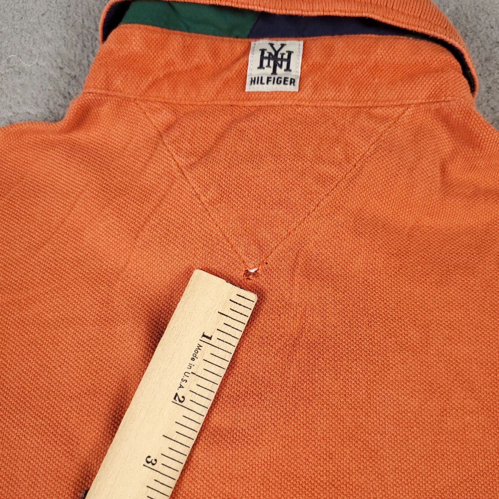 Tommy Hilfiger Tommy Hilfiger Polo Shirt Mens Small Orange Casual Short Sleeve Activewear Size US S / EU 44-46 / 1 - 6 Thumbnail