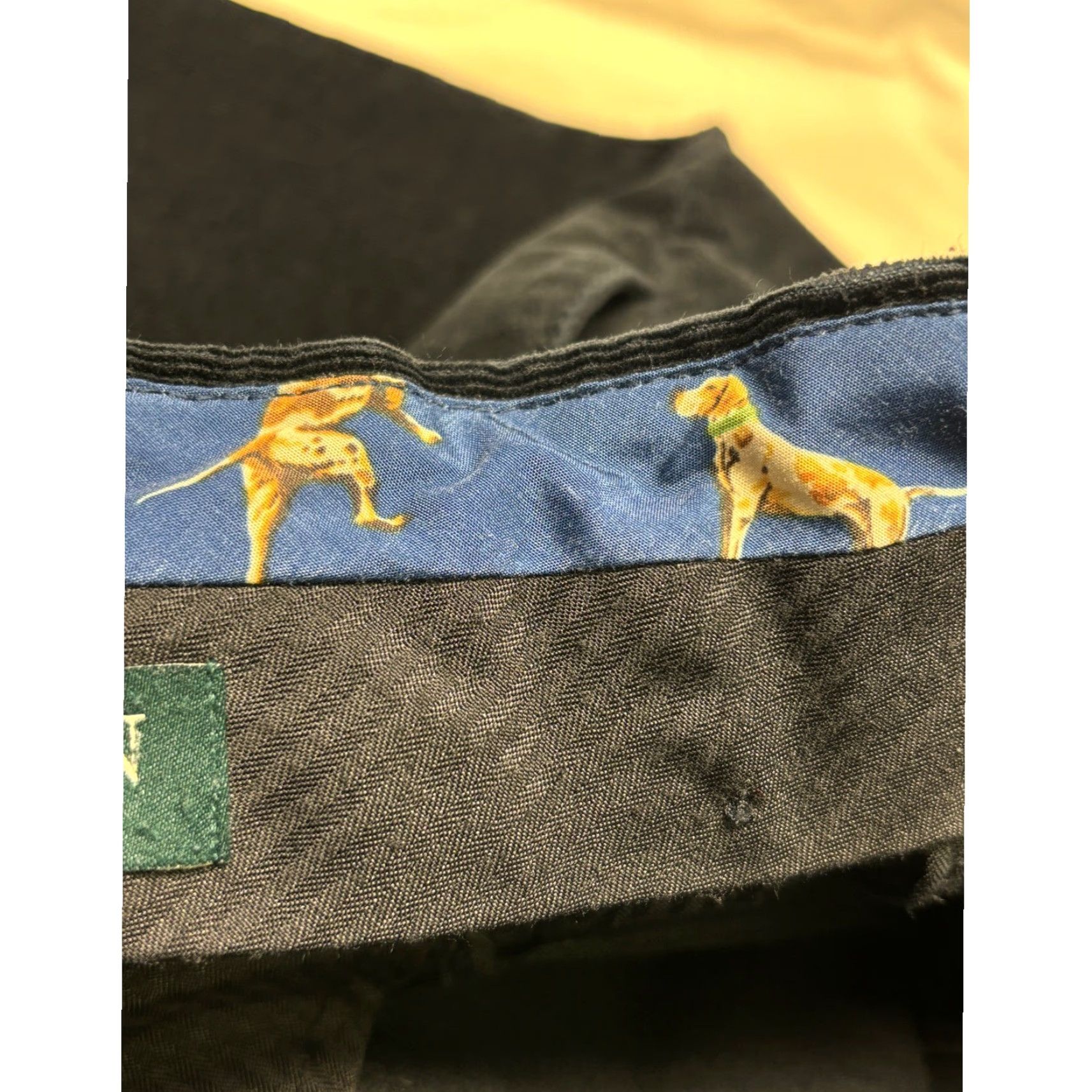 Ralph Lauren Lauren Ralph Lauren Mens Corduroy Pants Classic Fit Dog Print Trim 34x27 Black Casual Dress Pants Corduroy Trousers Menswear Size US 34 / EU 50 - 6 Thumbnail