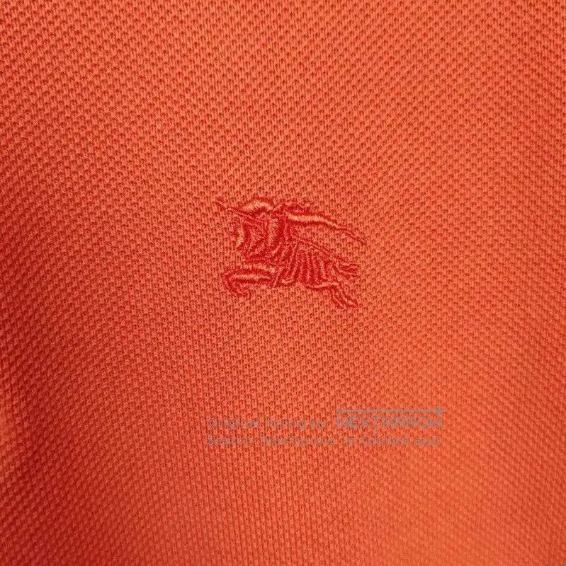Burberry Burberry Orange Cotton Men's Polo Shirt. Size US S / EU 44-46 / 1 - 4 Thumbnail