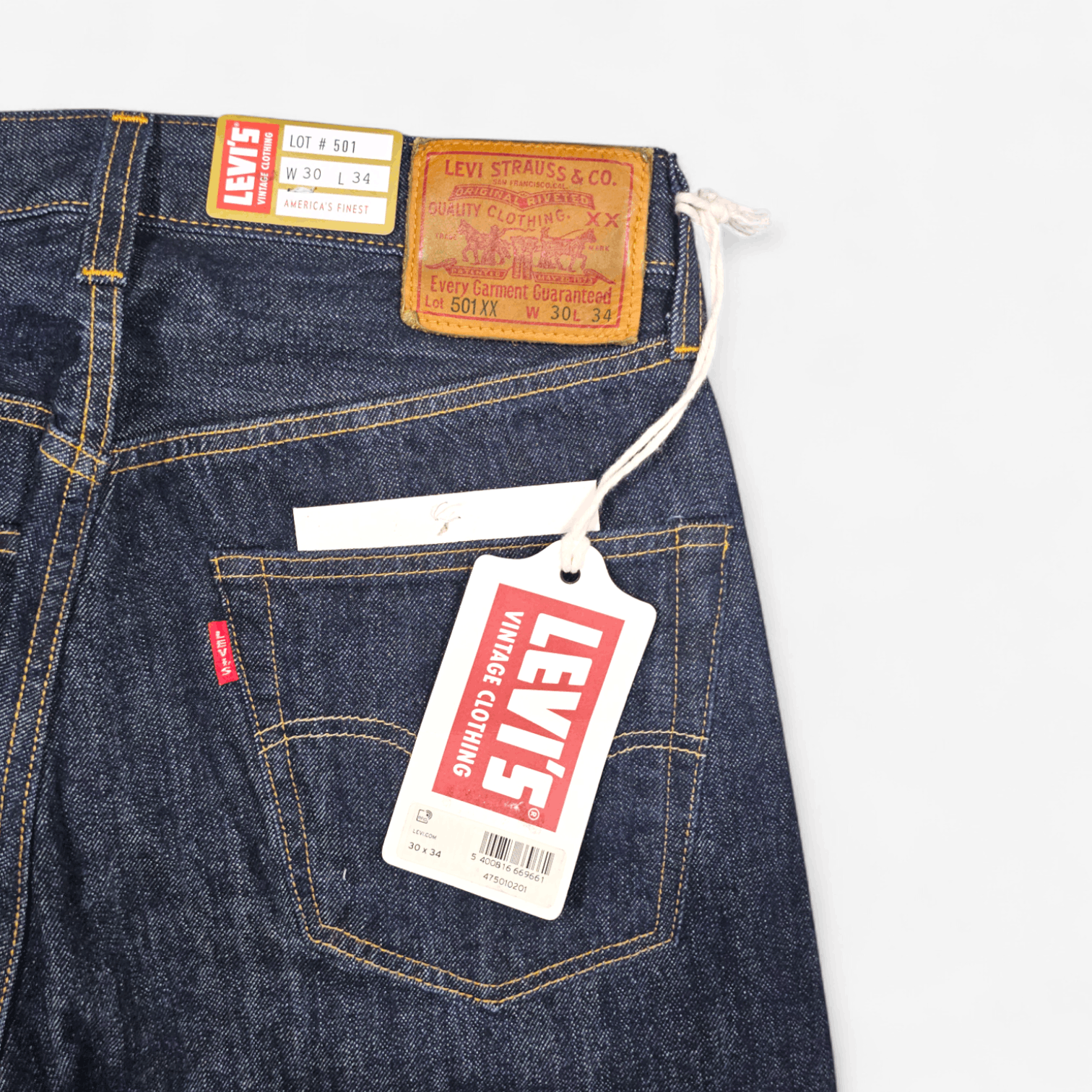 Levi's Vintage Clothing Levi's Vintage Clothing 1947 501 XX W30L34 Big E Selvedge Size US 30 / EU 46 - 7 Thumbnail