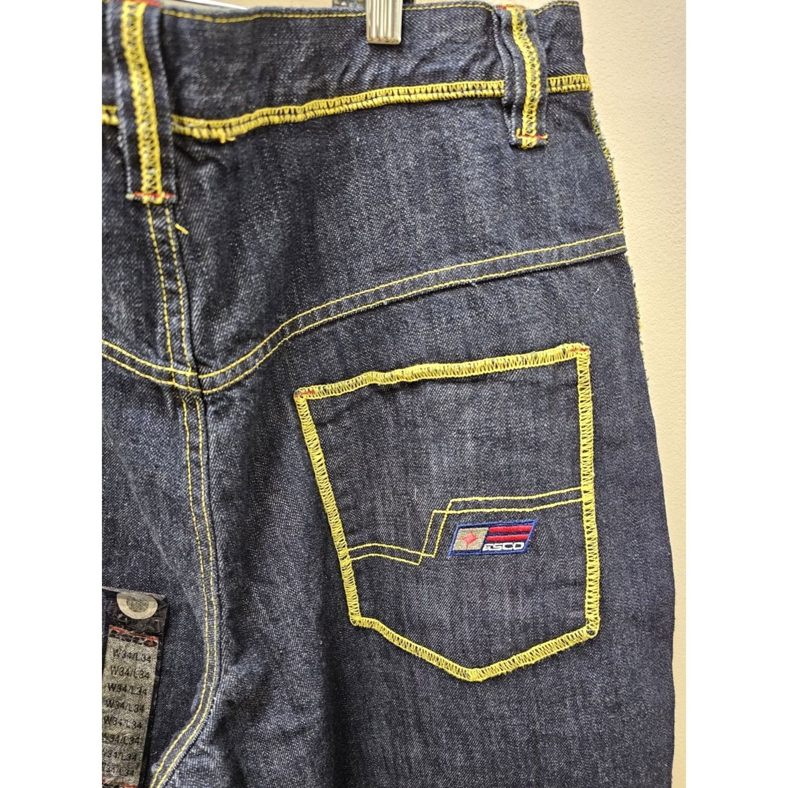 Denime VINTAGE Willie Esco Jeans Men 34 Blue Denim Baggy Loose Relaxed 90s Grunge Hip Hop Jeans Body: 34x36? Size US 36 / EU 52 - 6 Thumbnail