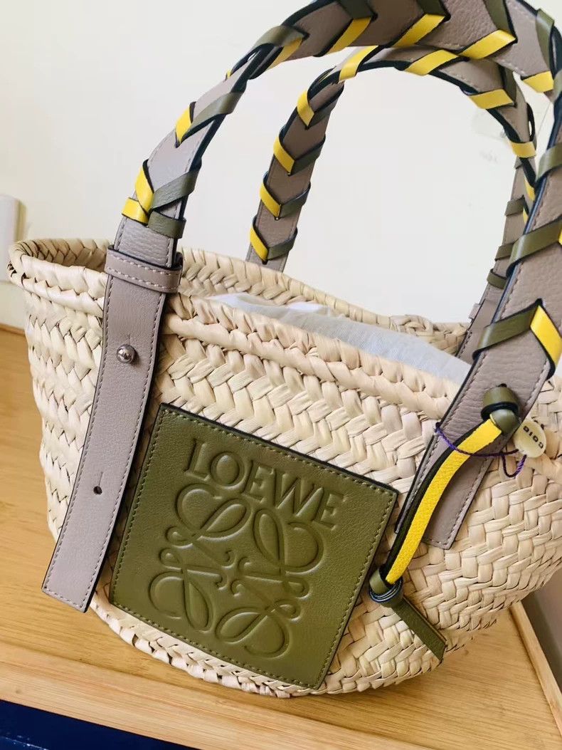 Loewe loewe Olive green leather basket 2503-Nextarrow Size ONE SIZE - 4 Thumbnail