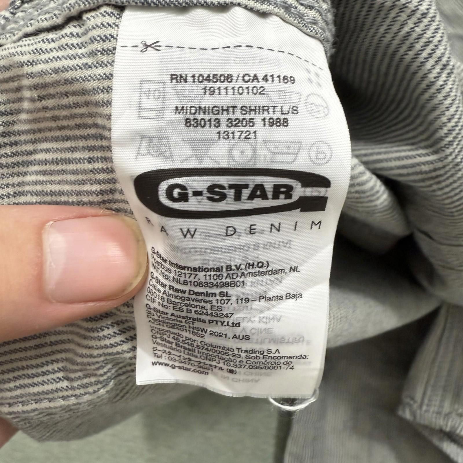 G-Star G Star Raw Midnight Sign Long Sleeve Pearl Snap Shirt XXL Size US XXL / EU 58 / 5 - 9 Thumbnail