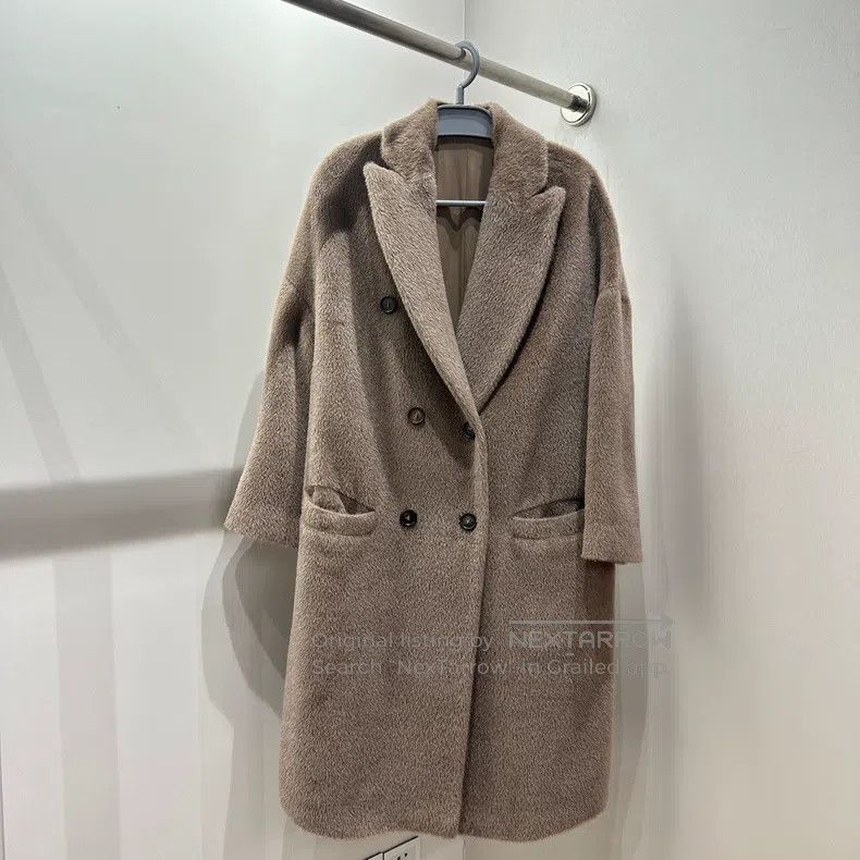 Brunello Cucinelli Brunello Cucinelli Alpaca double-breasted coat Size XXS / US 00 / IT 34 - 1 Thumbnail
